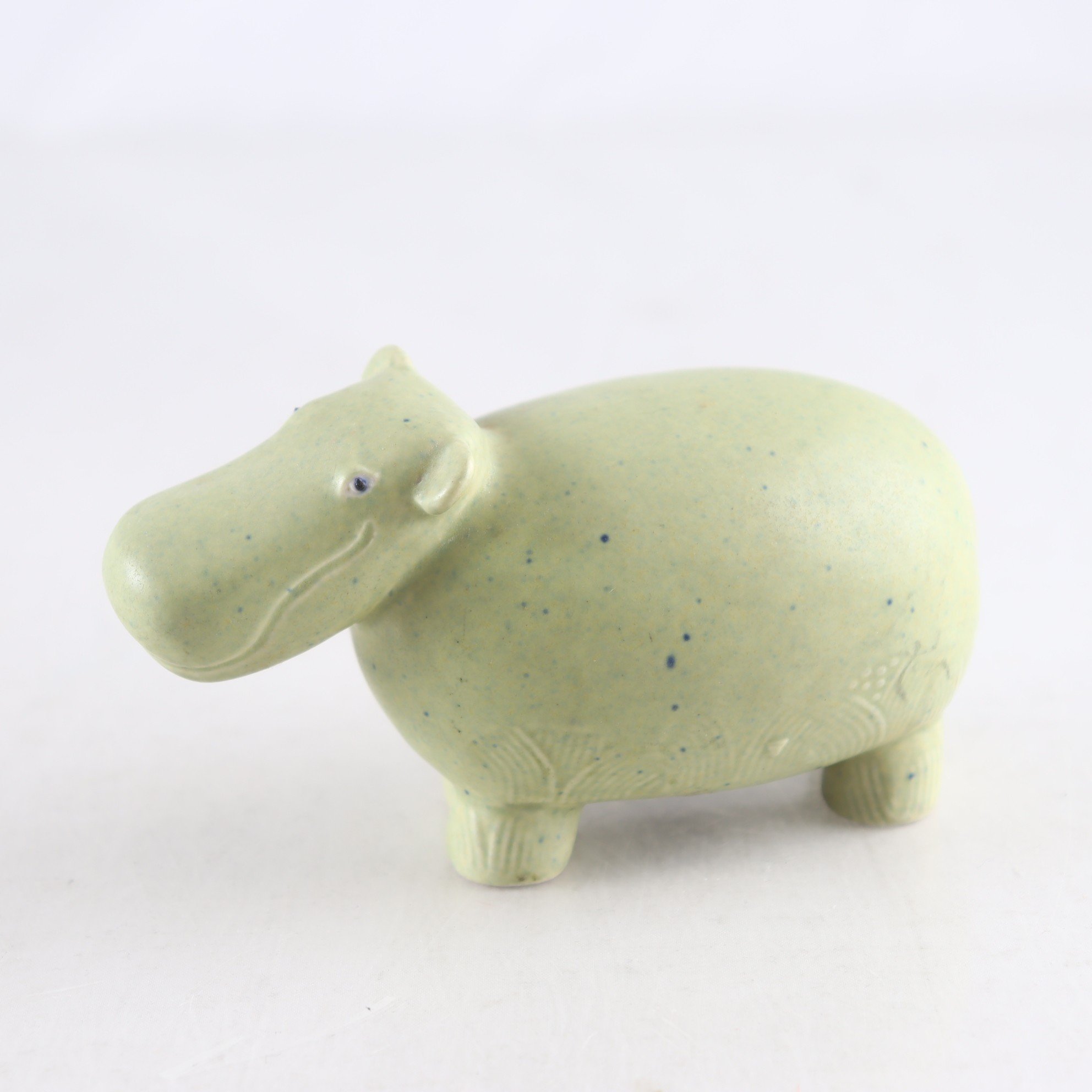 Figurin, flodhäst, Marianne Gunnemark, Höganäs