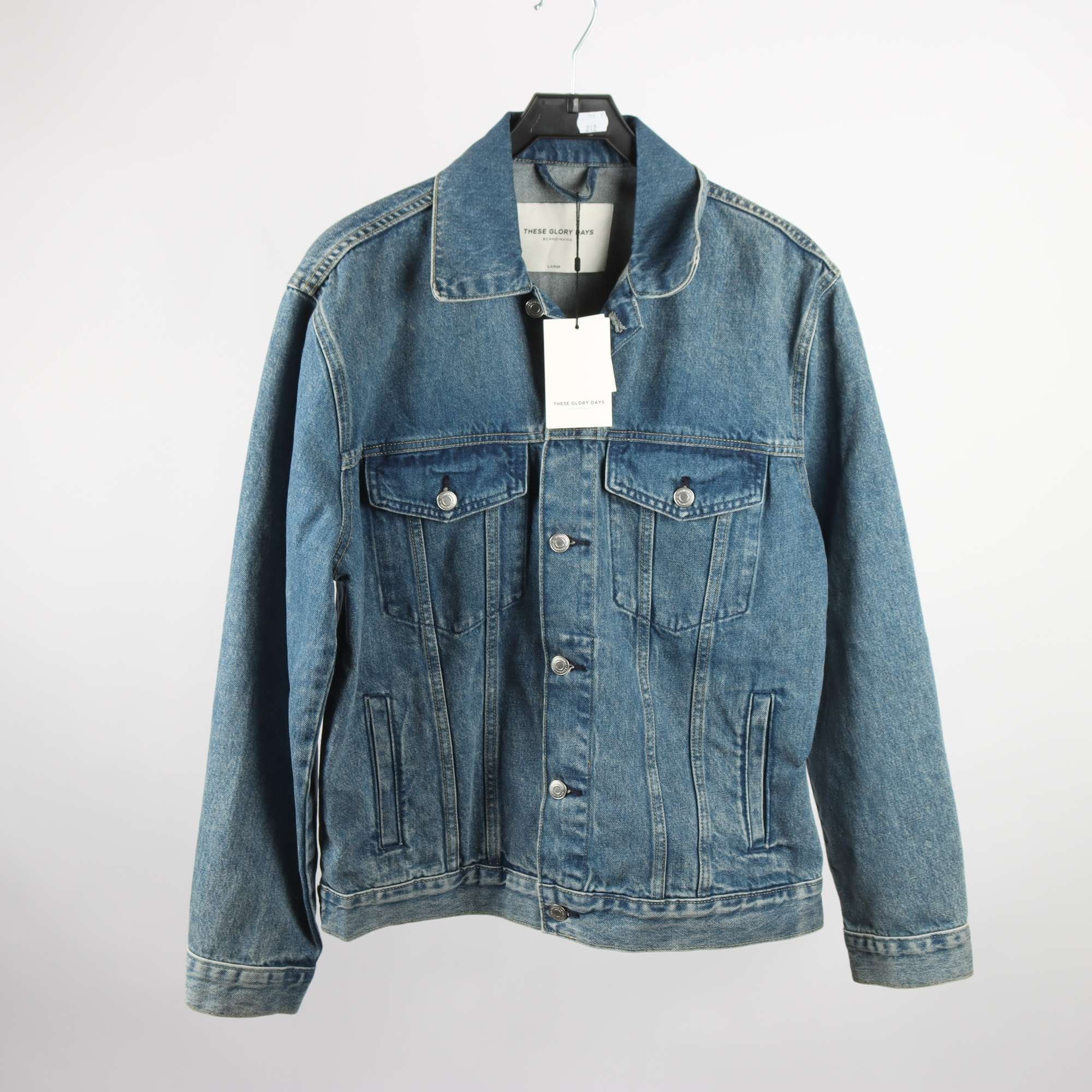 Jeansjacka, These Glory Days, blå, stl. L