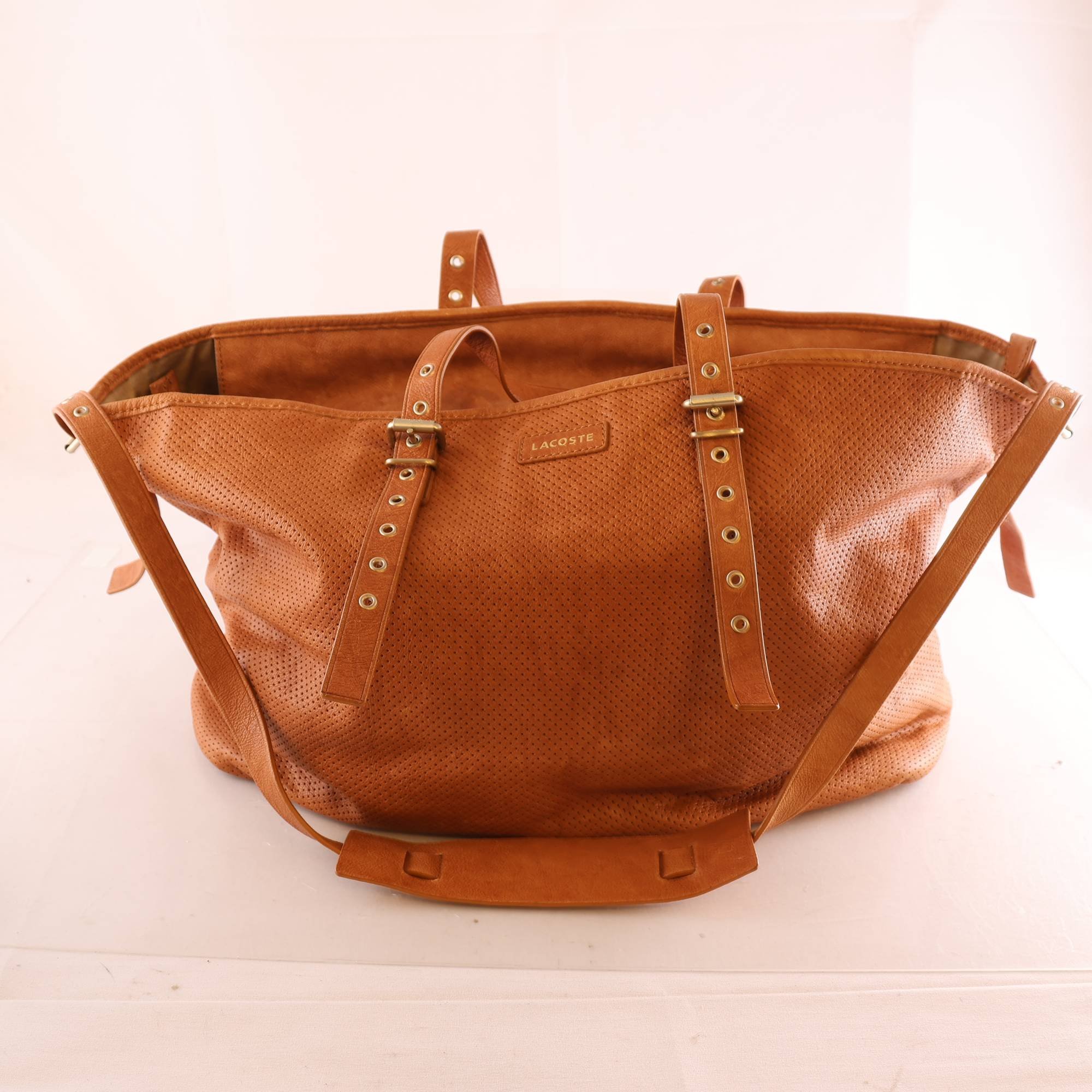Väska, Lacoste, läder