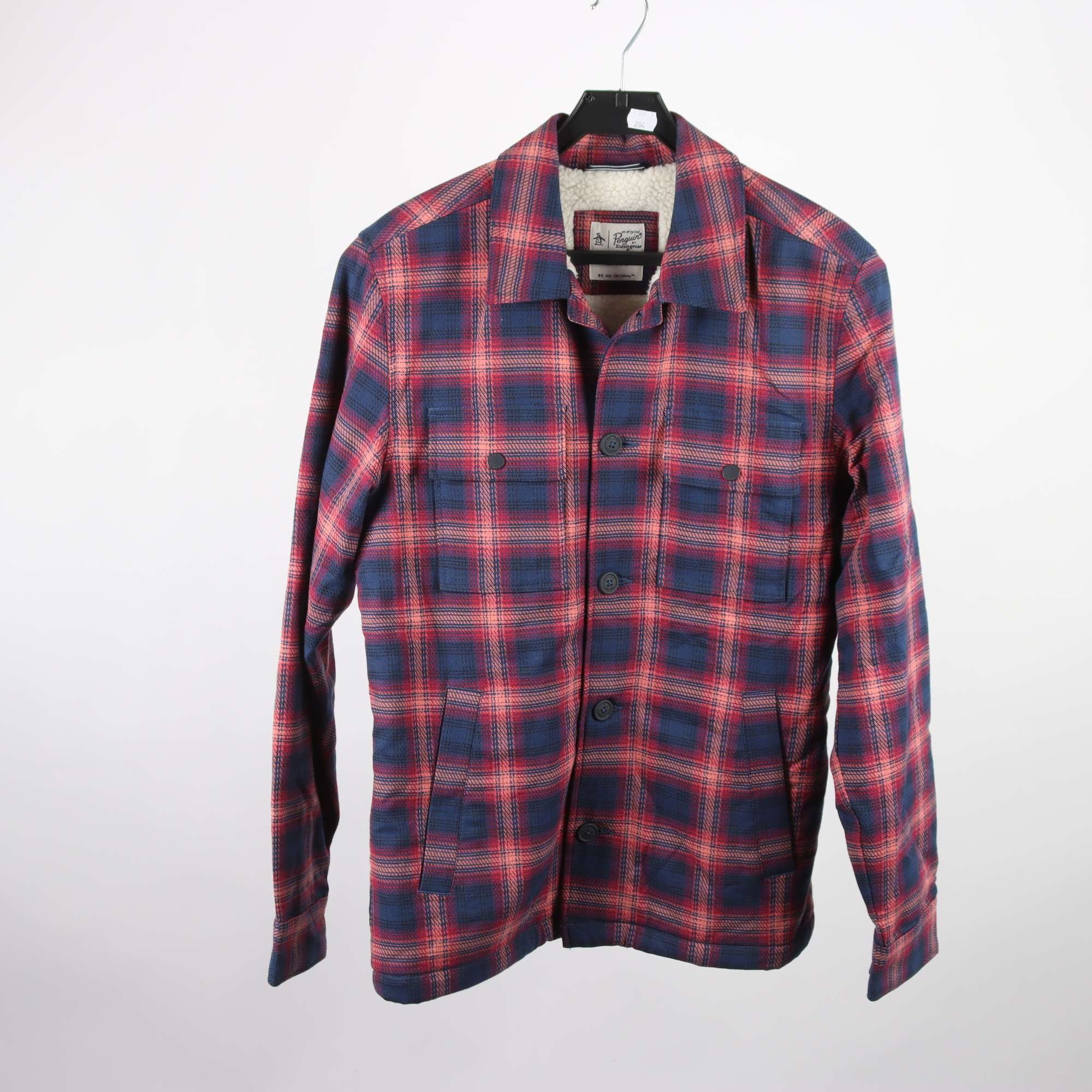 Skjorta, fodrad, Penguin, rutig, stl. S