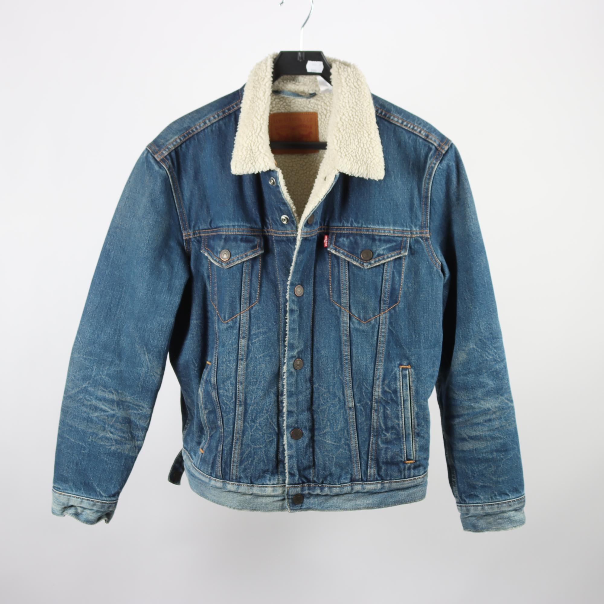 Jeansjacka, fodrad, Levi Strauss & Co, blå, stl. M