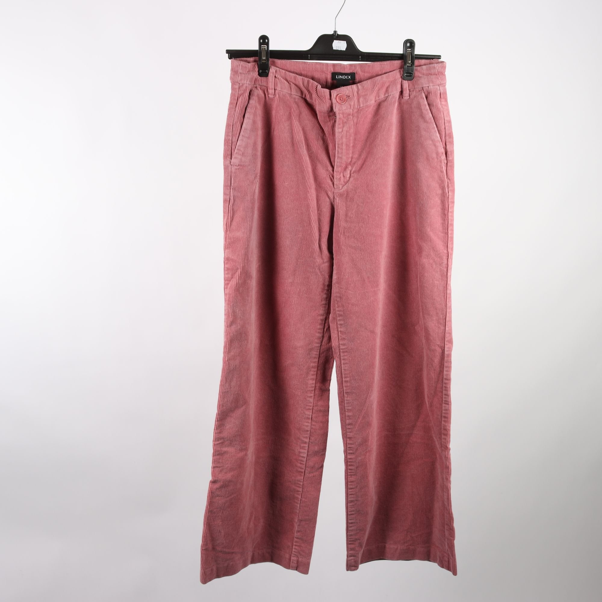 Byxor, Lindex, rosa, manchester, stretchiga, stl. 42.