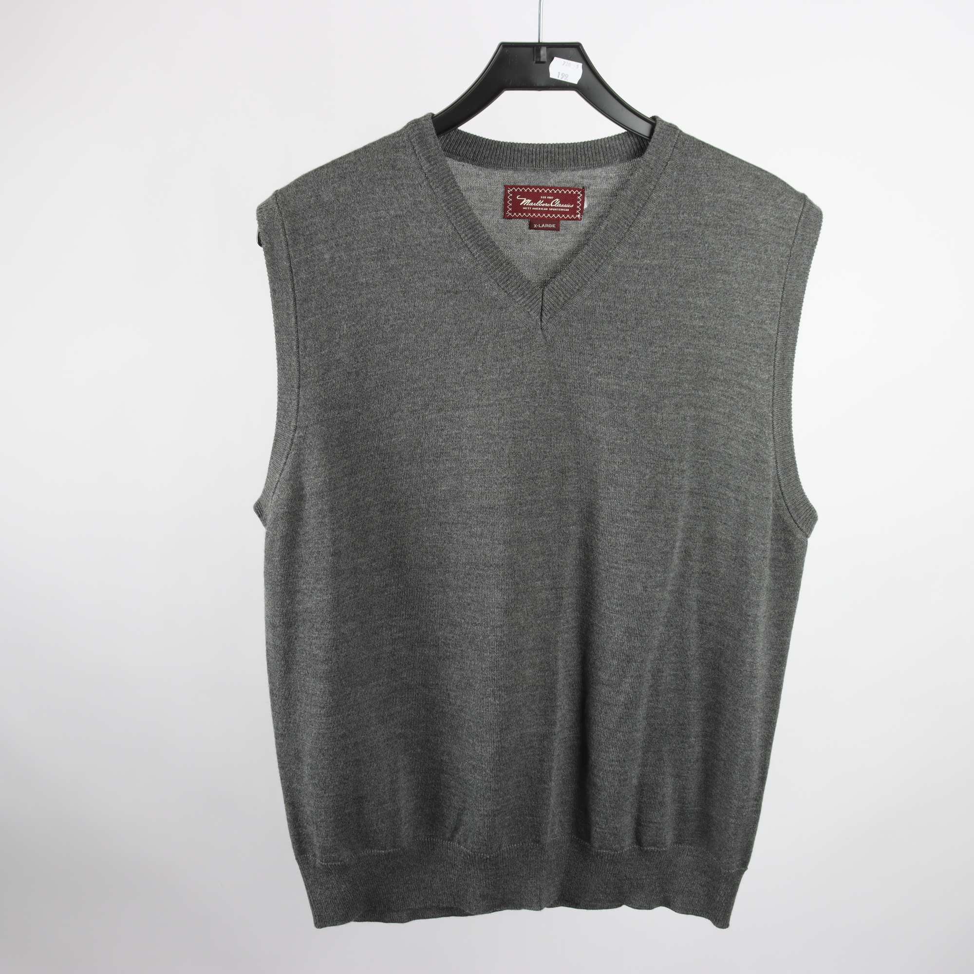 Väst, Marlboro Classics, grå, stl. XL