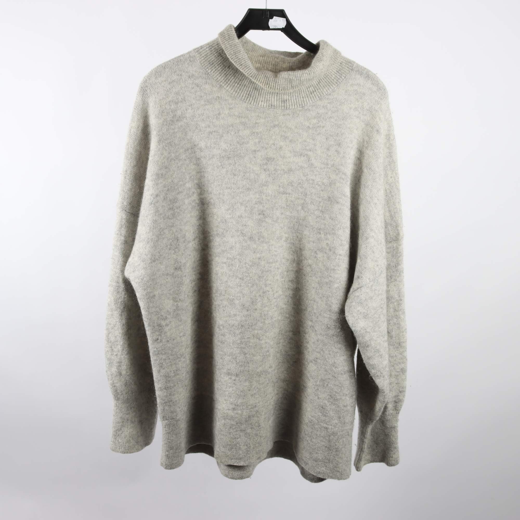 Tröja, H&M, grå, ull, stl. L.