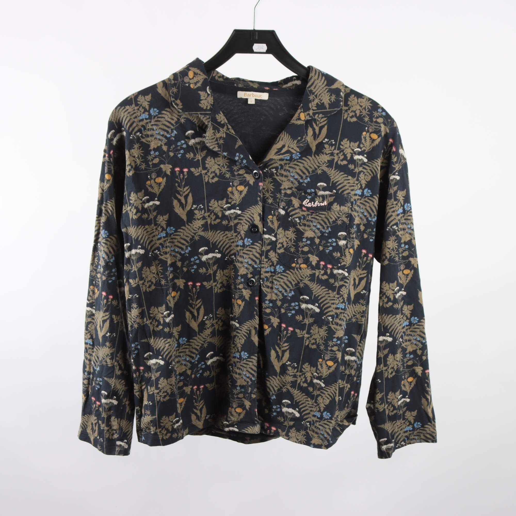 Tröja, Barbour, mönstrad, blå, stl. S.