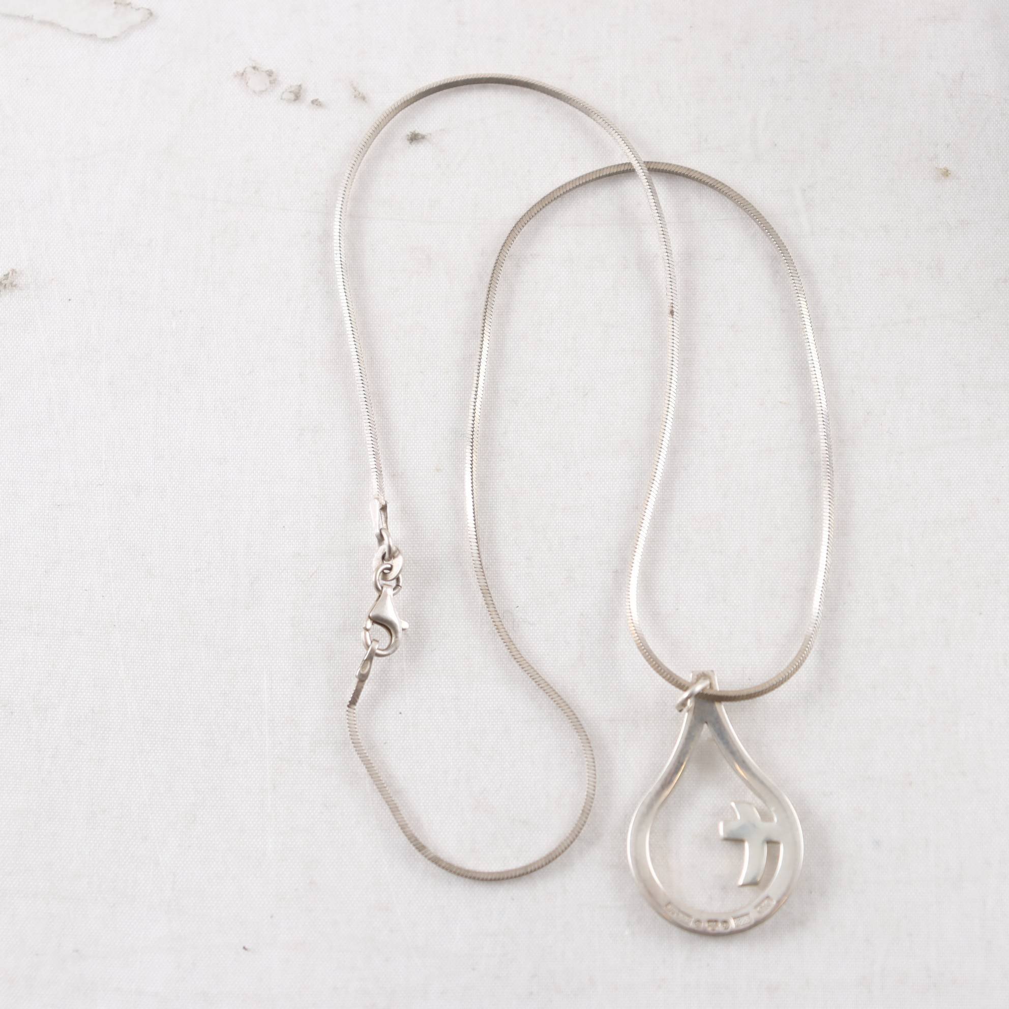 Halsband & Hänge, silver, brv: 8,6 g