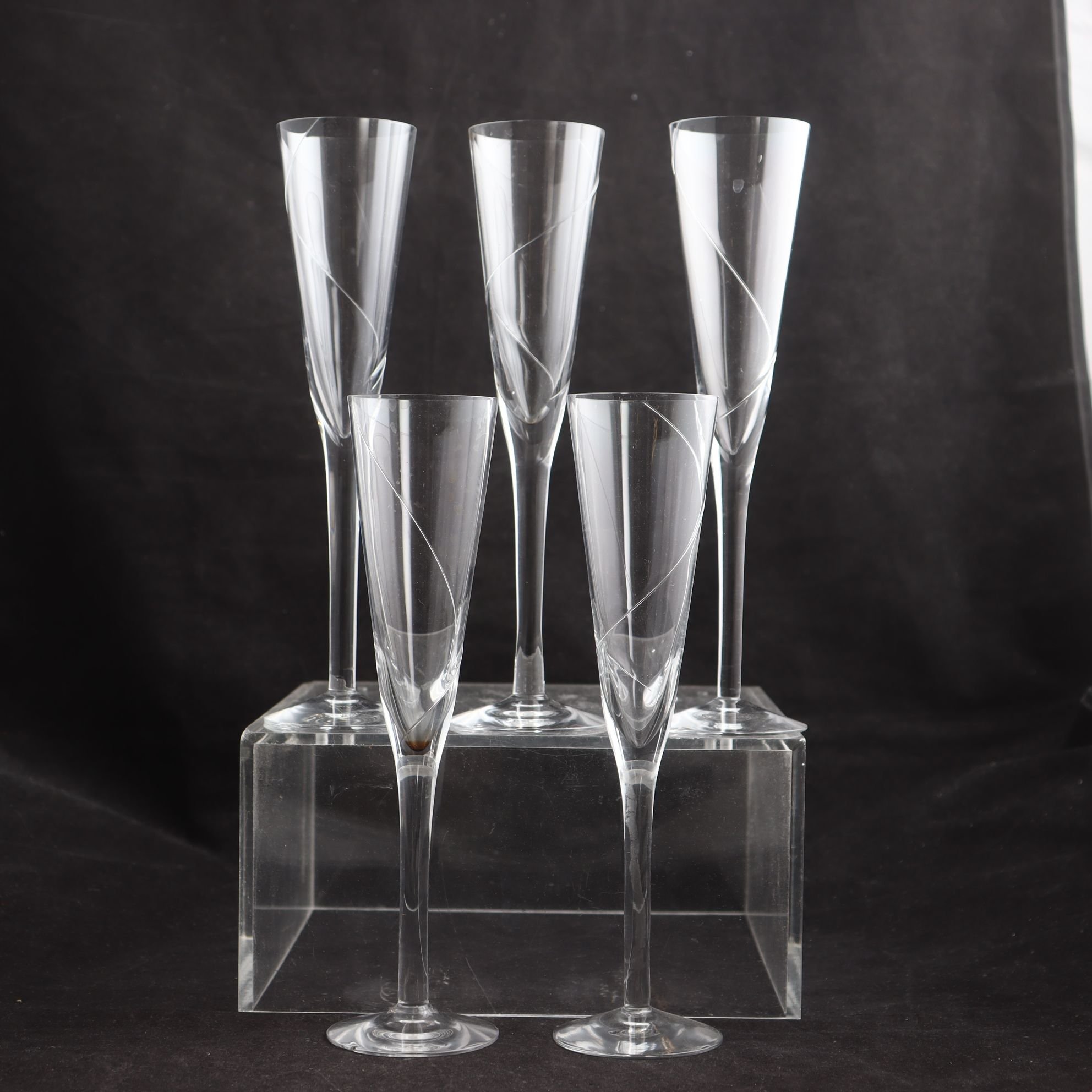 Champagneglas, Line, Anna Ehrner, Kosta Boda, 5 st. Samfraktas ej.