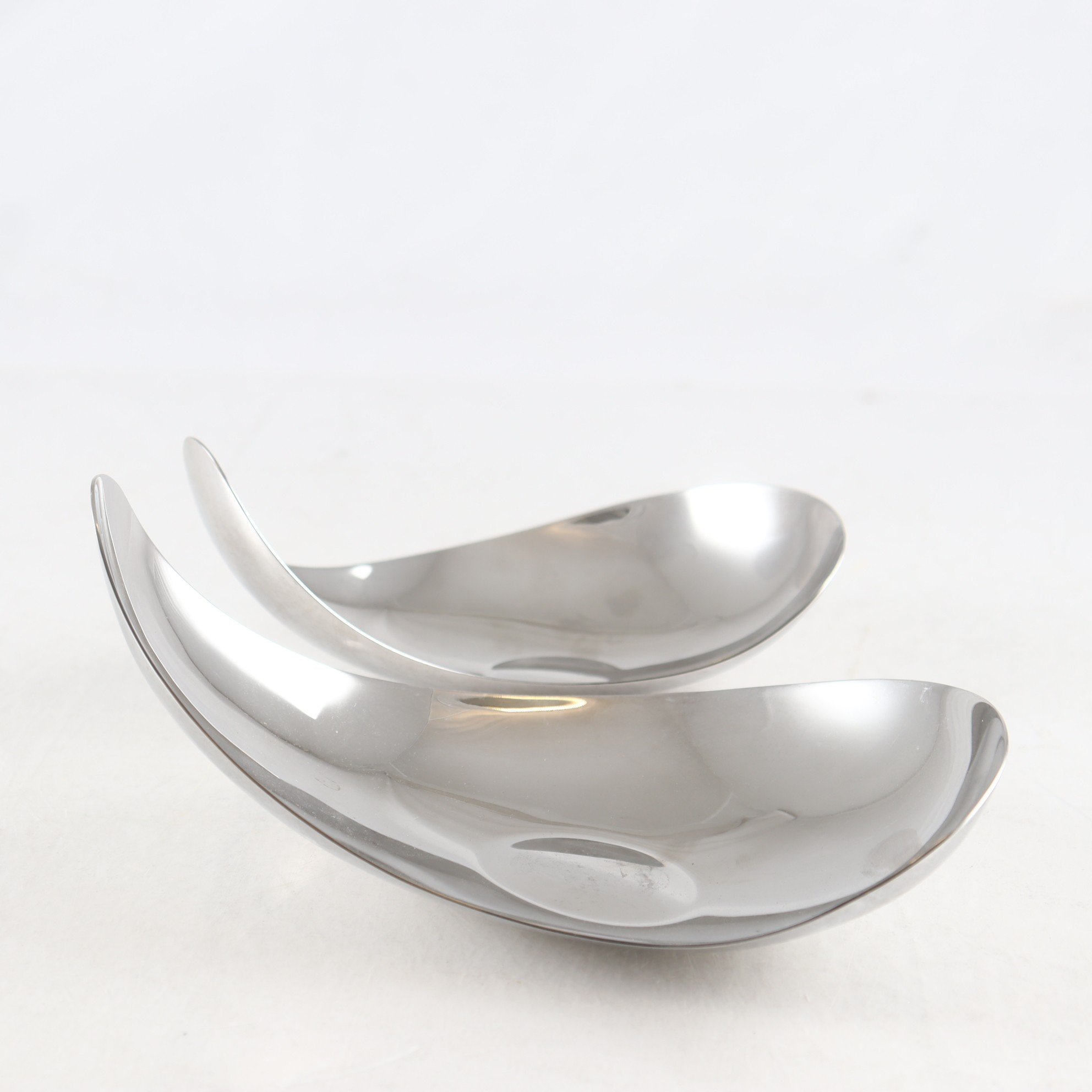 Skålar, rostfritt stål, Bloom, Helle Damkjaer, Georg Jensen, 2 st