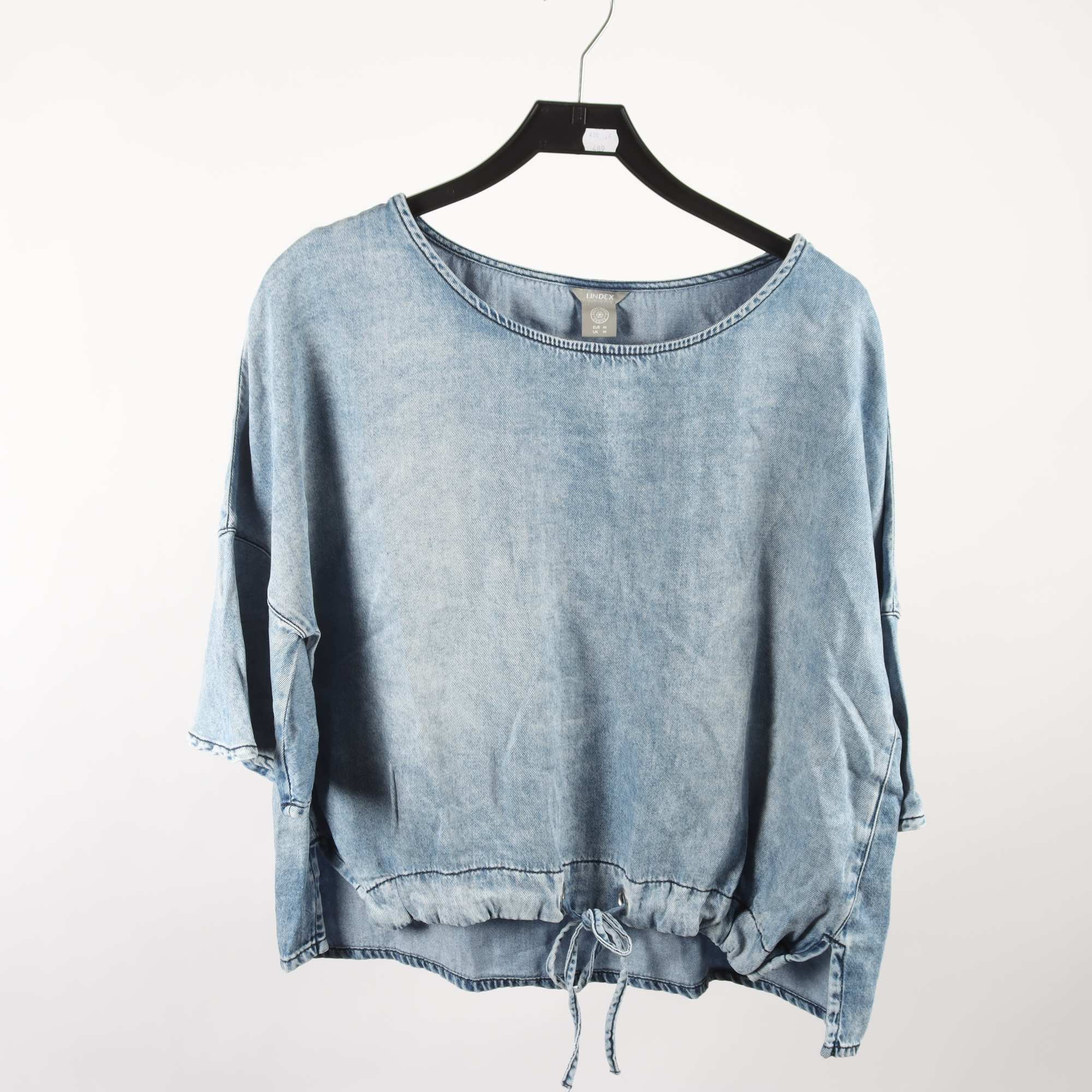 Jeansblus, Lindex, blå, stl. M.