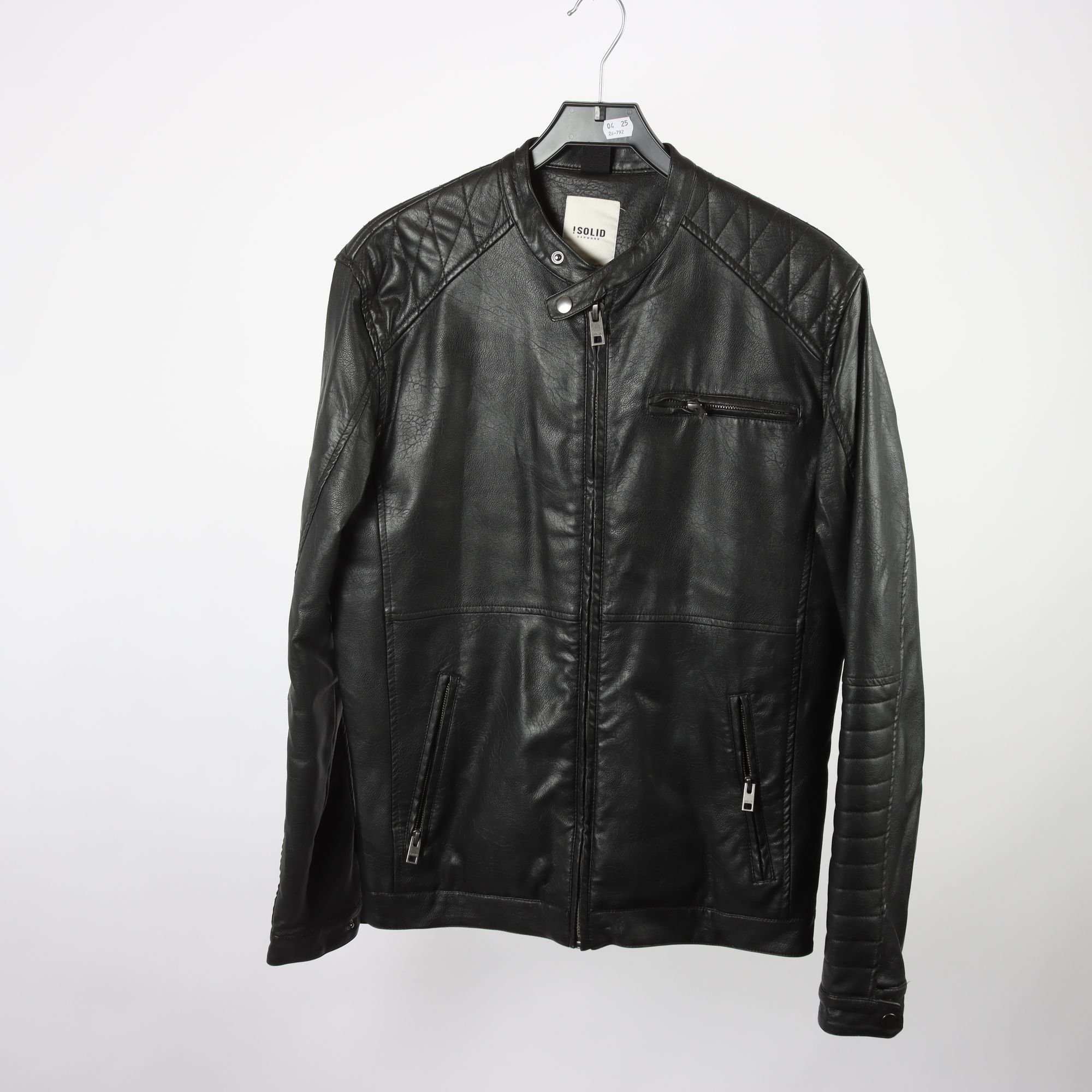 Skinnjacka, Solid, stl. L