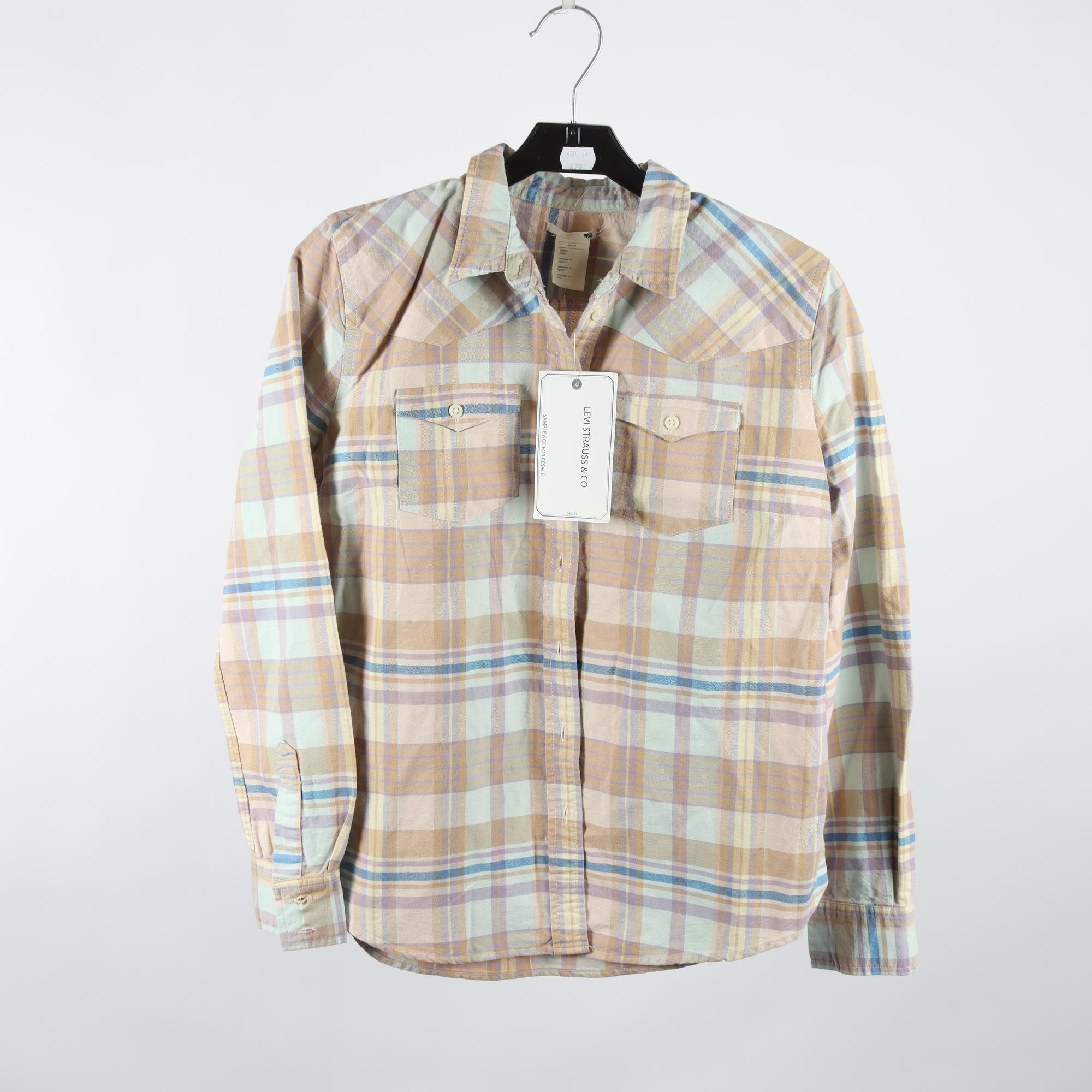 Skjorta, Levis, rutig, beige, blå, stl. S.