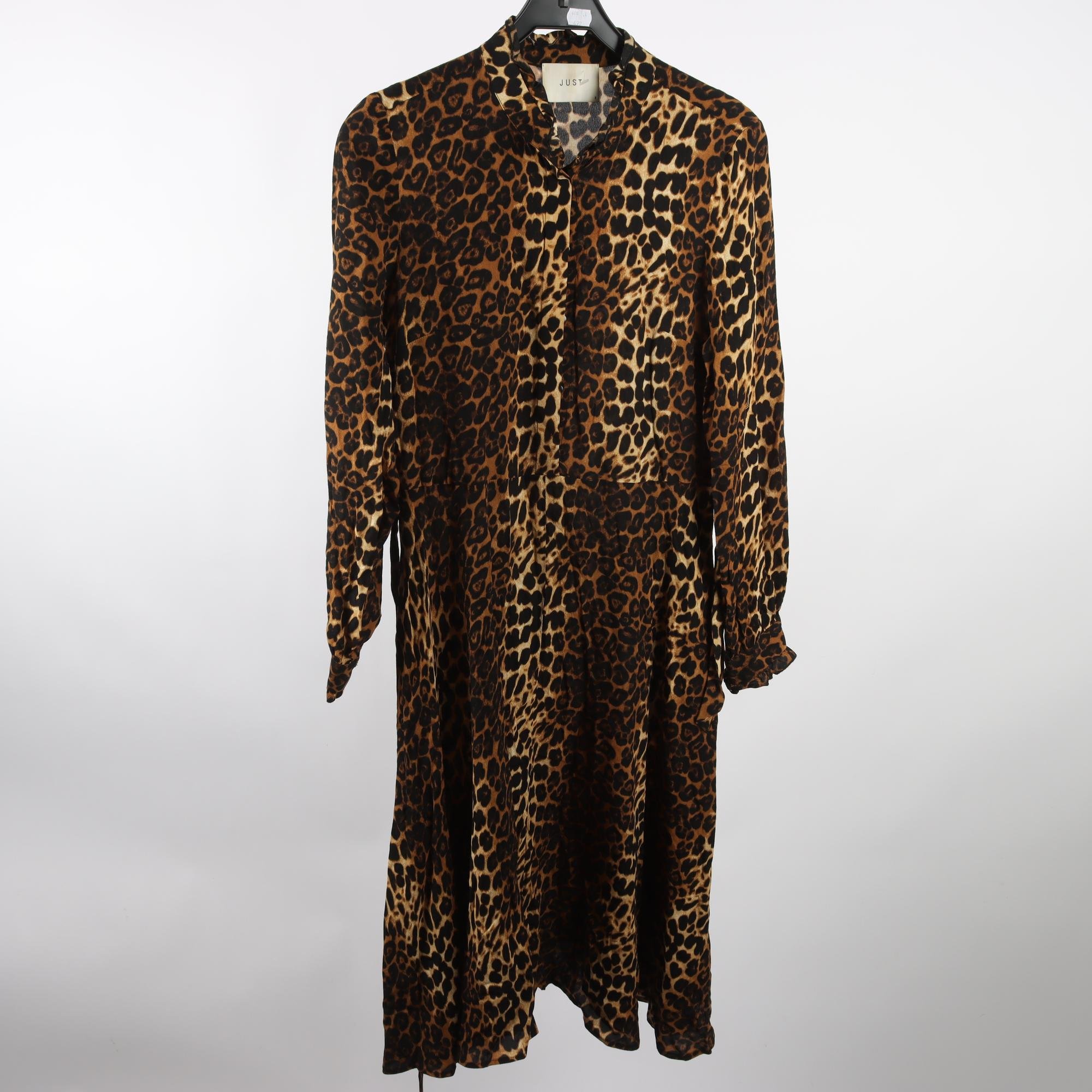 Klänning, Just, svart, beige, stl. S.