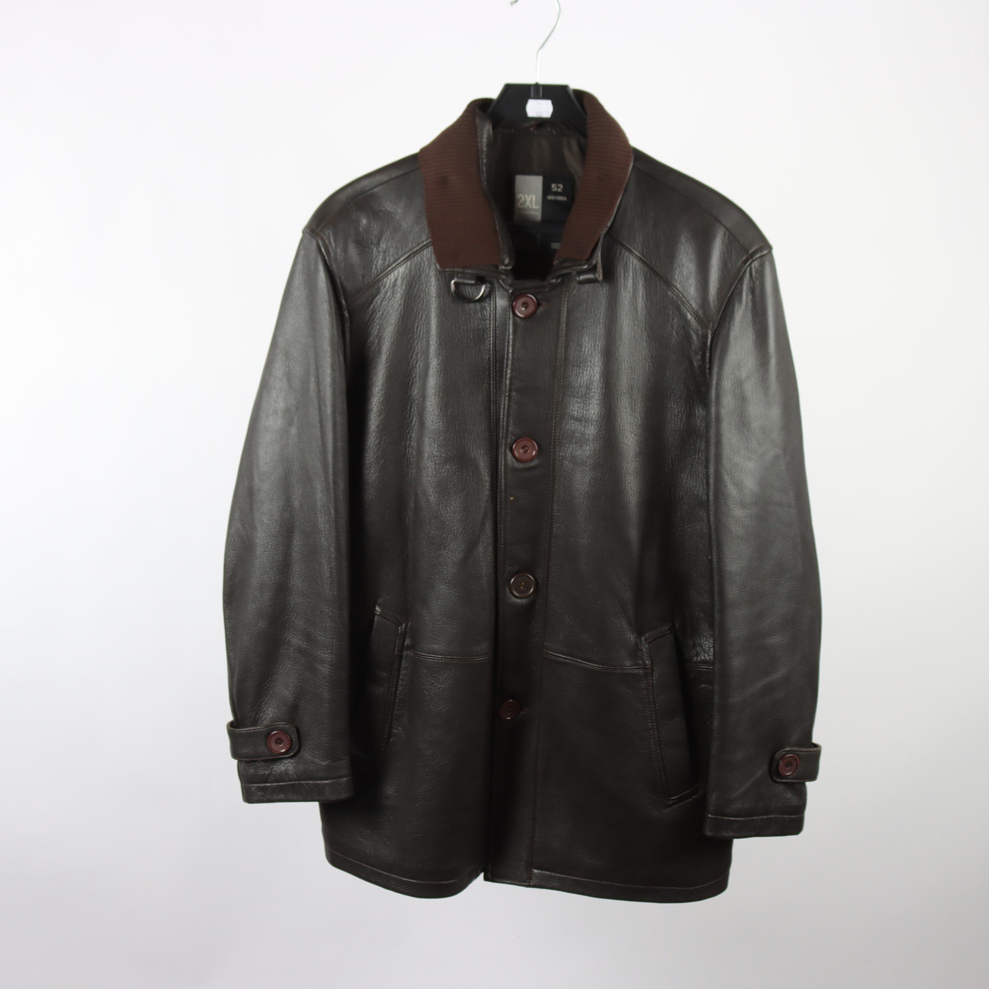 Skinnjacka, Park Hong, brun, stl. 52