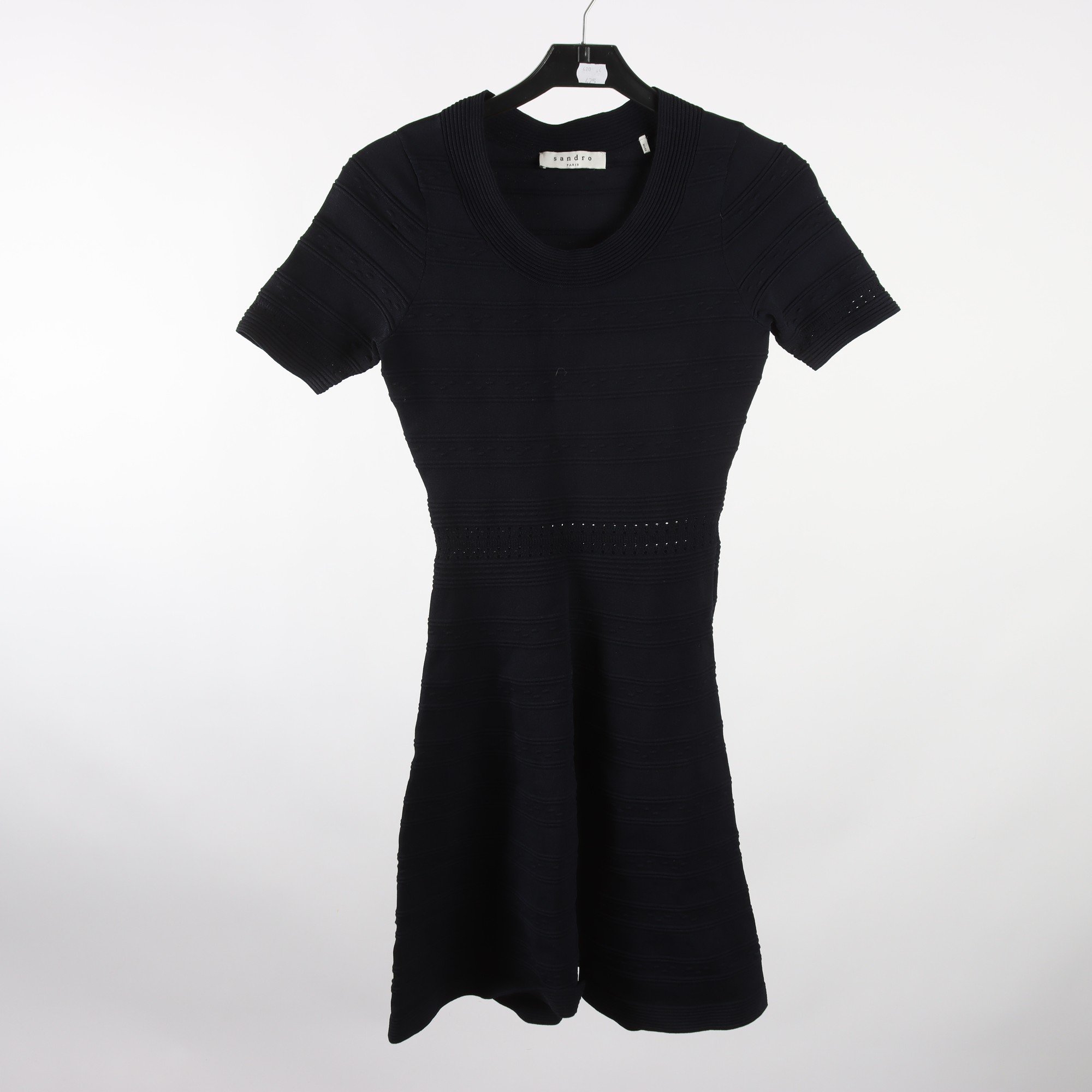 Klänning, Sandro, blå, stickad, stl. ca. XXS