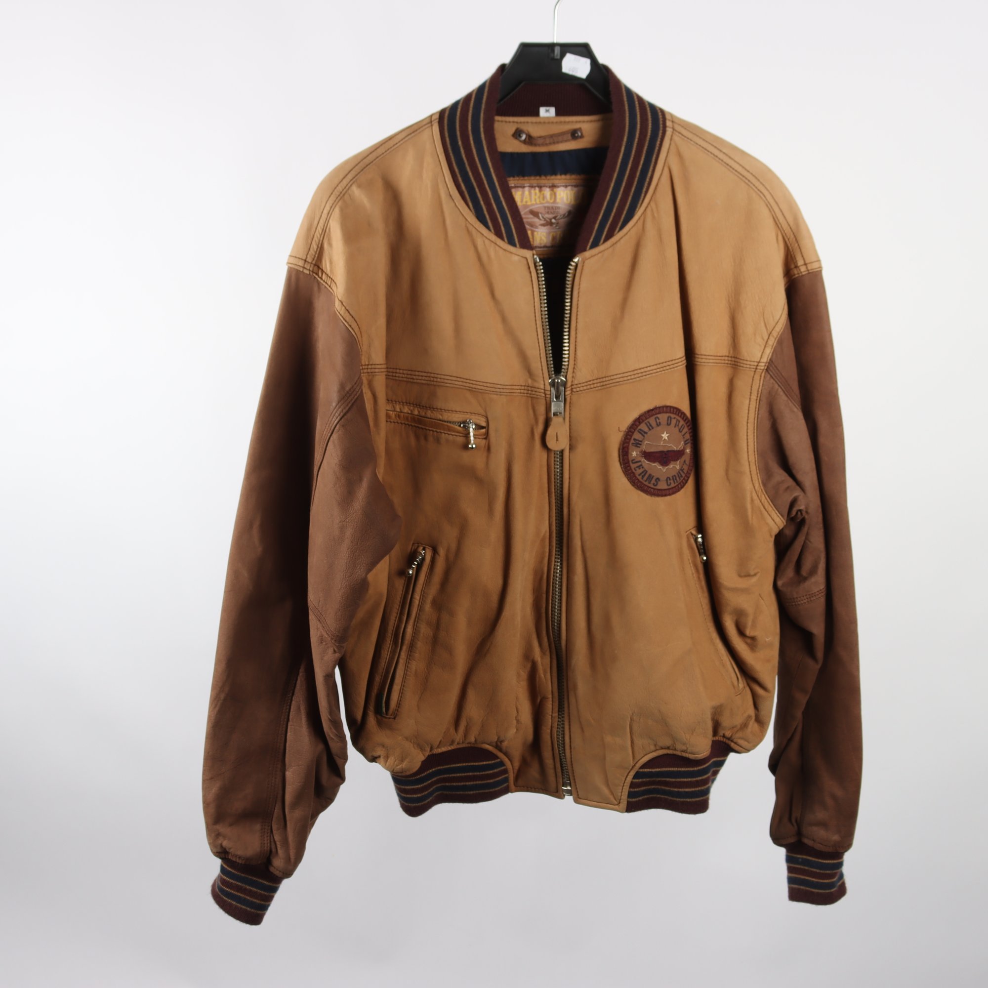 Skinnjacka, Marco Polo, brun, stl. M.