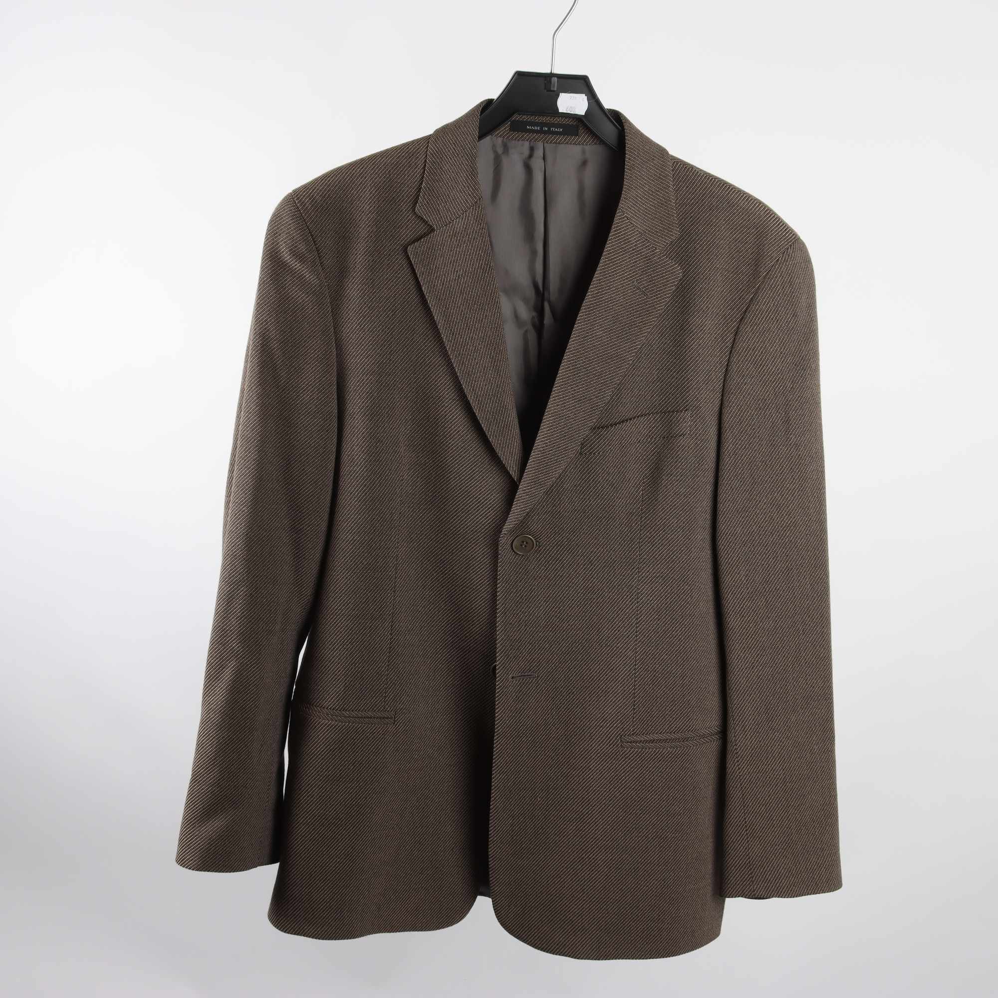 Kavaj, Emporio Armani, brun, ull, cashmere, stl. 48.