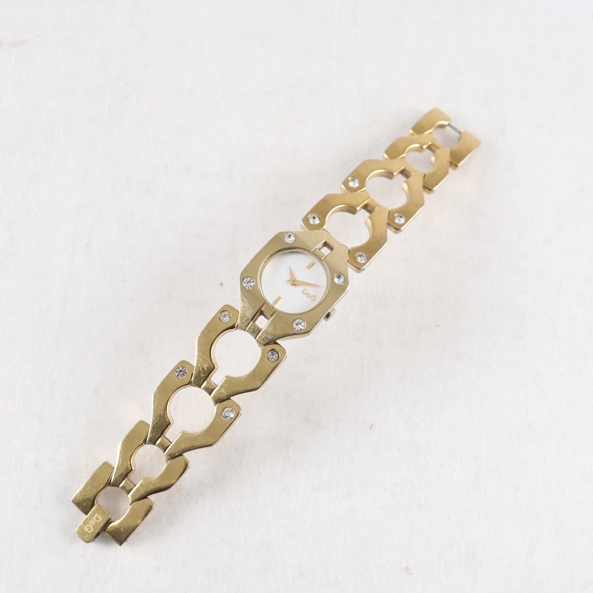 Armbandsur, guldfärgat stål, D&G Dolce Gabbana, quartz