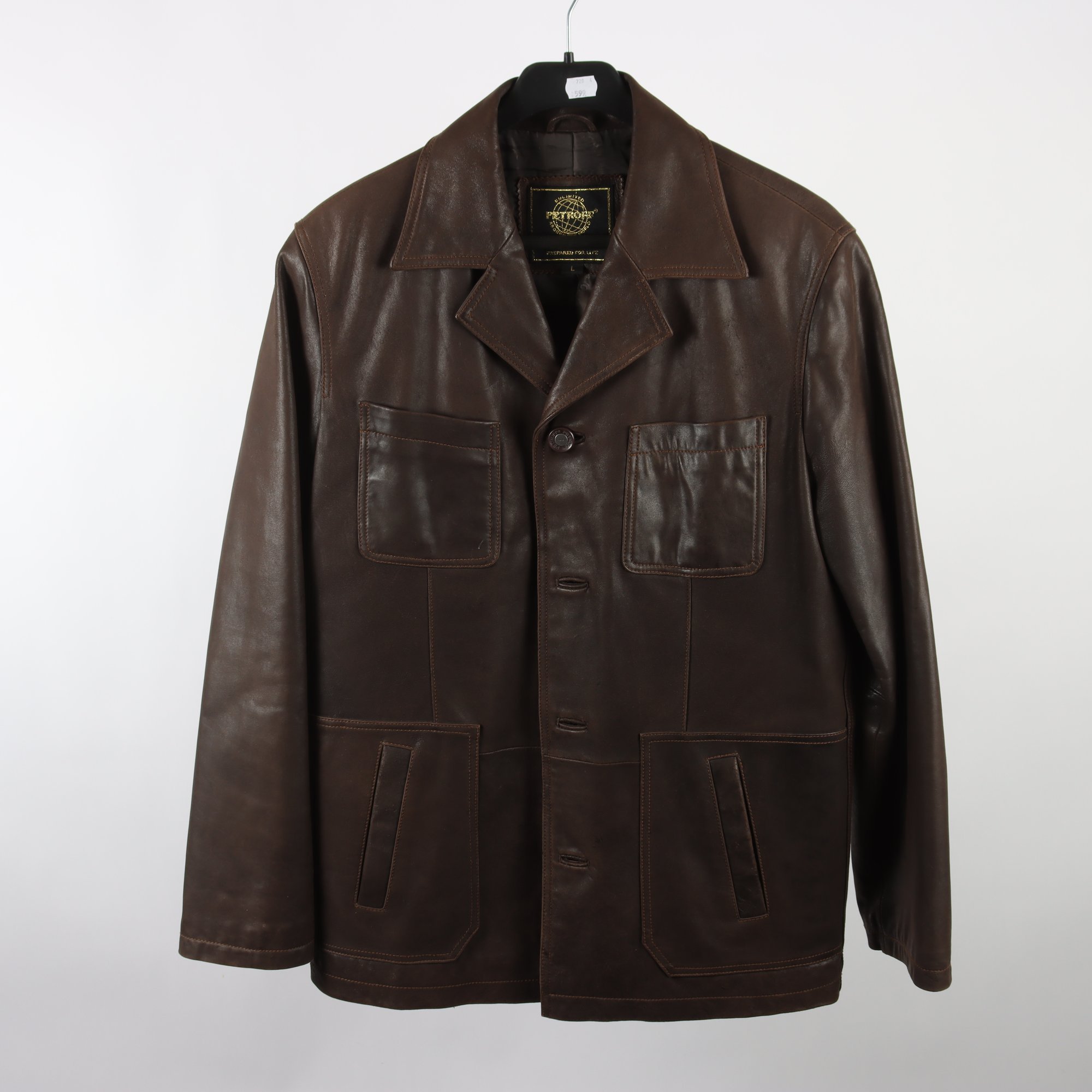 Skinnjacka, Petroff, brun, slt. L.