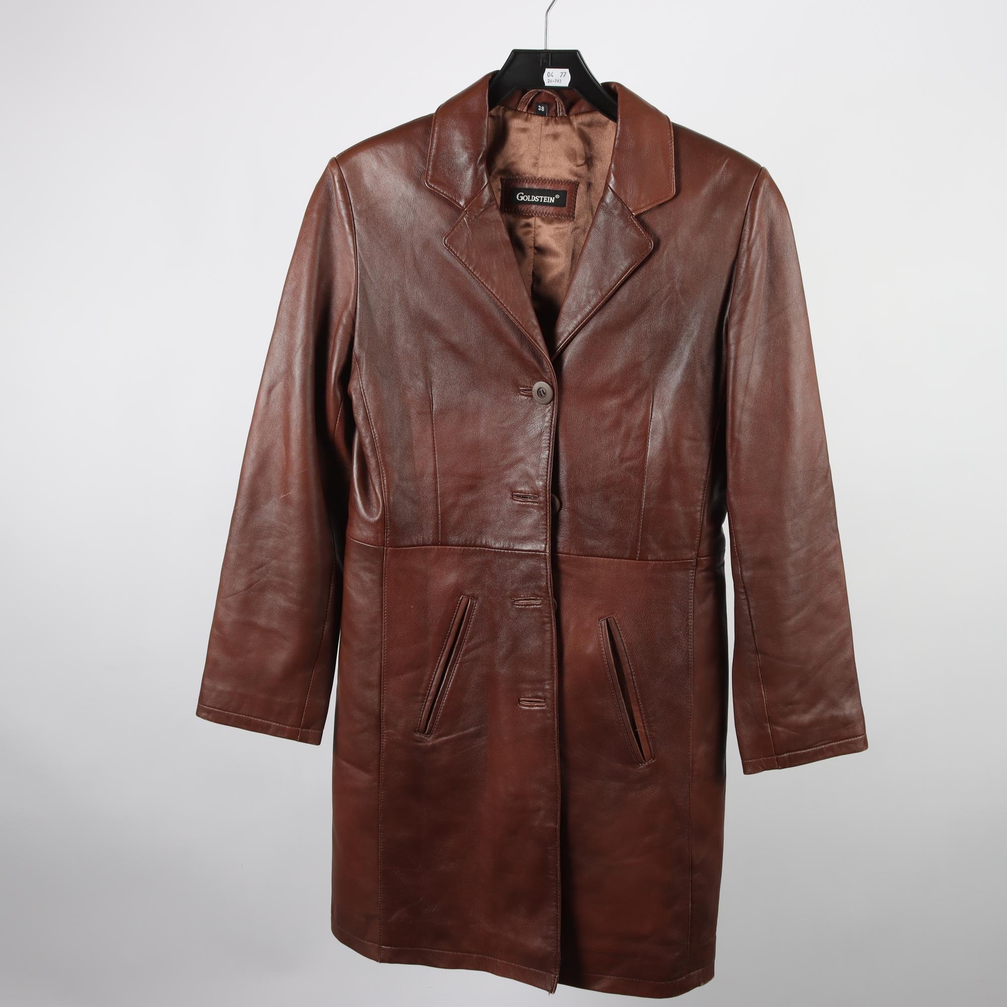 Skinnkappa, Goldstein, 100% läder, stl. 38