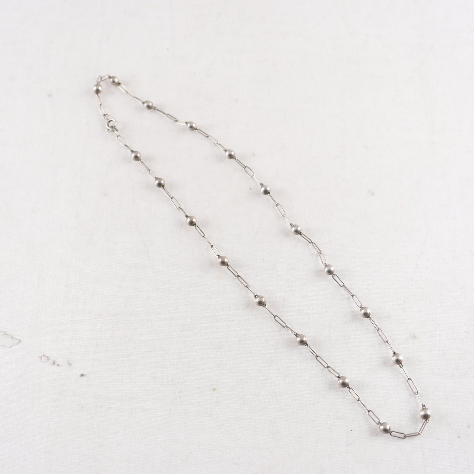 Halsband, länk, silver 813, Finland, 1950-tal, vintage, vikt: 14 g