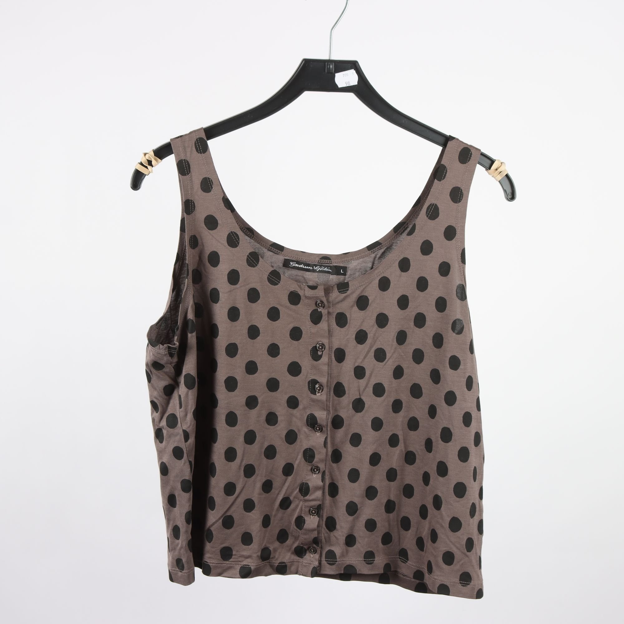 Linne, Gudrun Sjödèn, brun, svart, prickig, stl. L