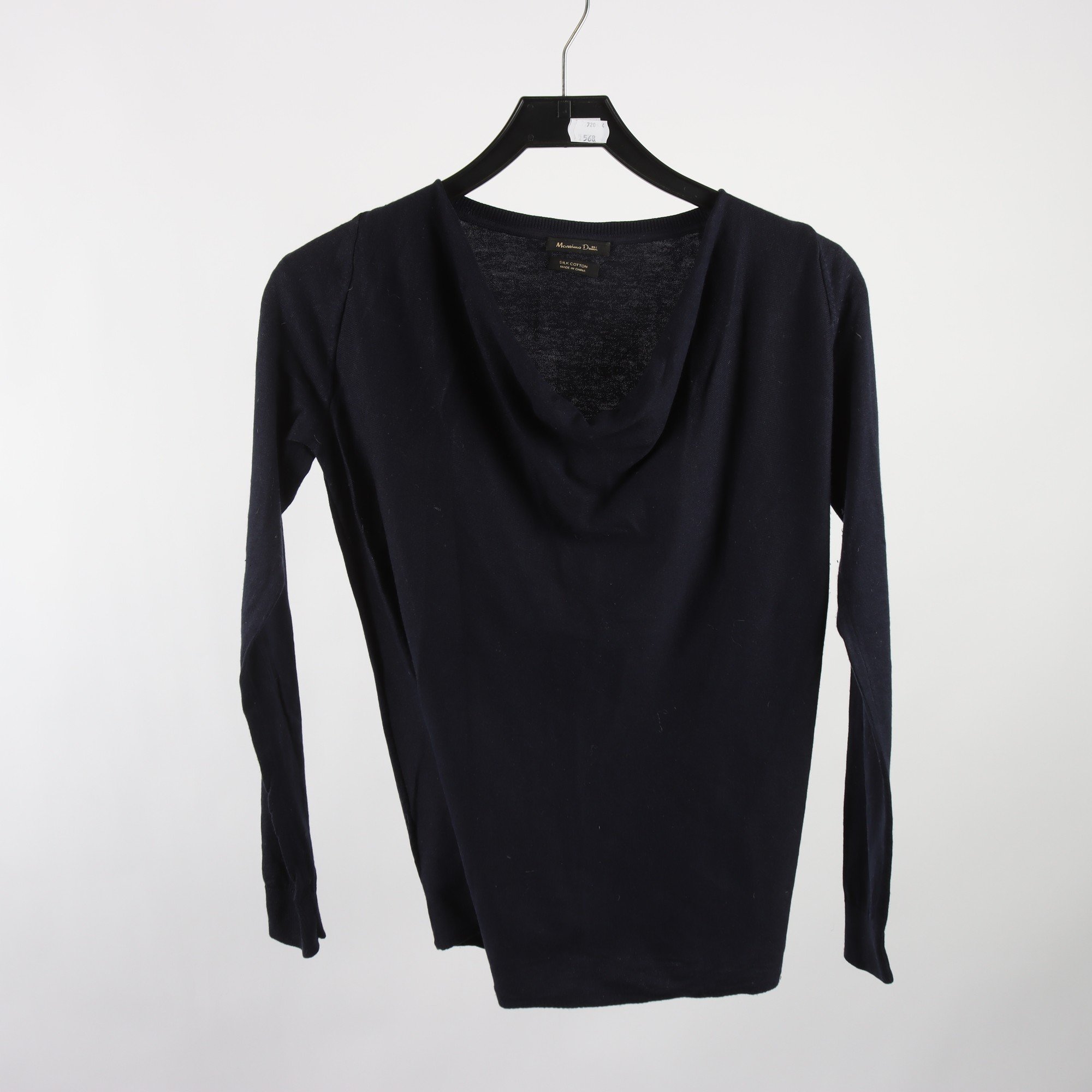 Tröja, Massimo Dutti, blå, bomull, silke, stl. S.