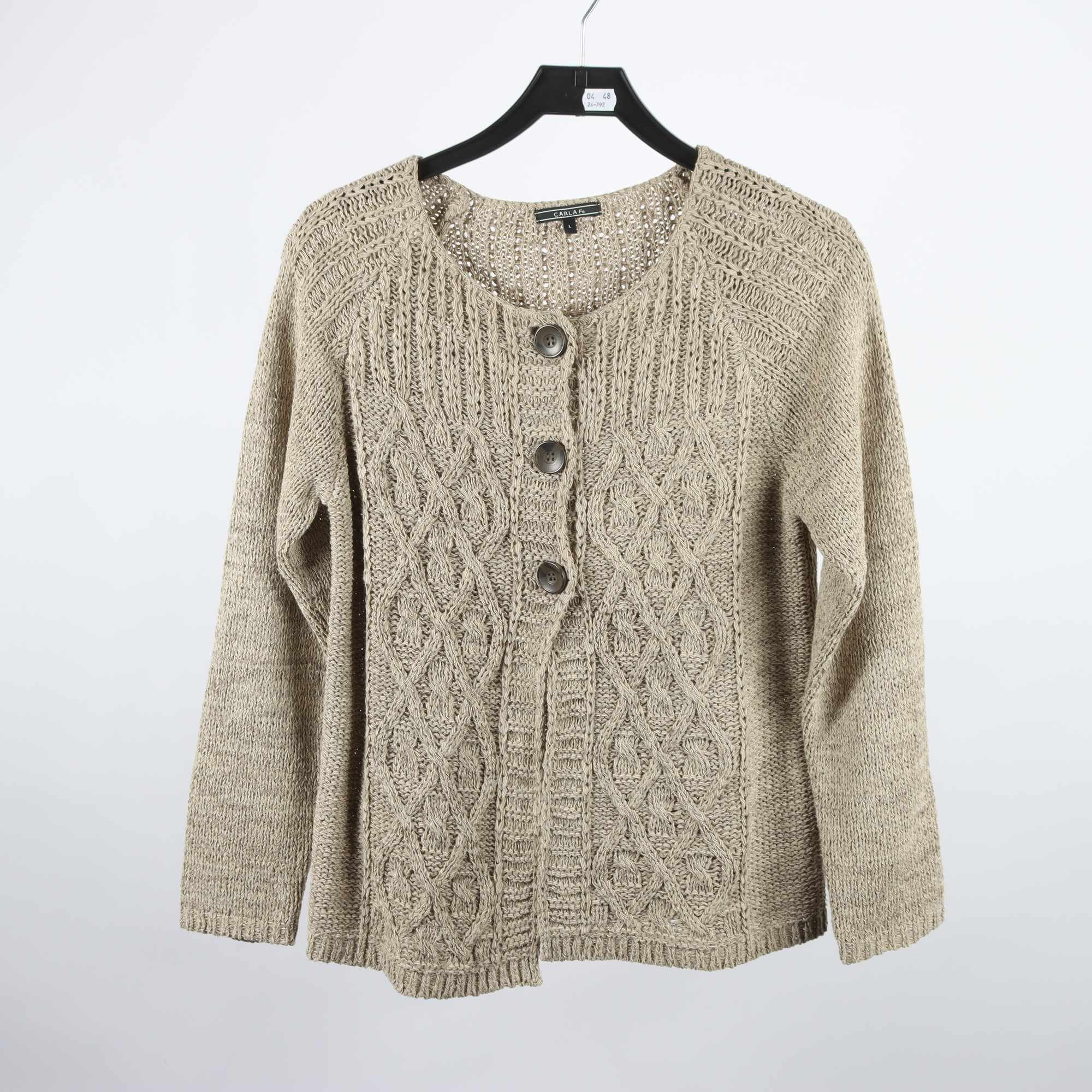 Stickad kofta, Carla F, stl. L