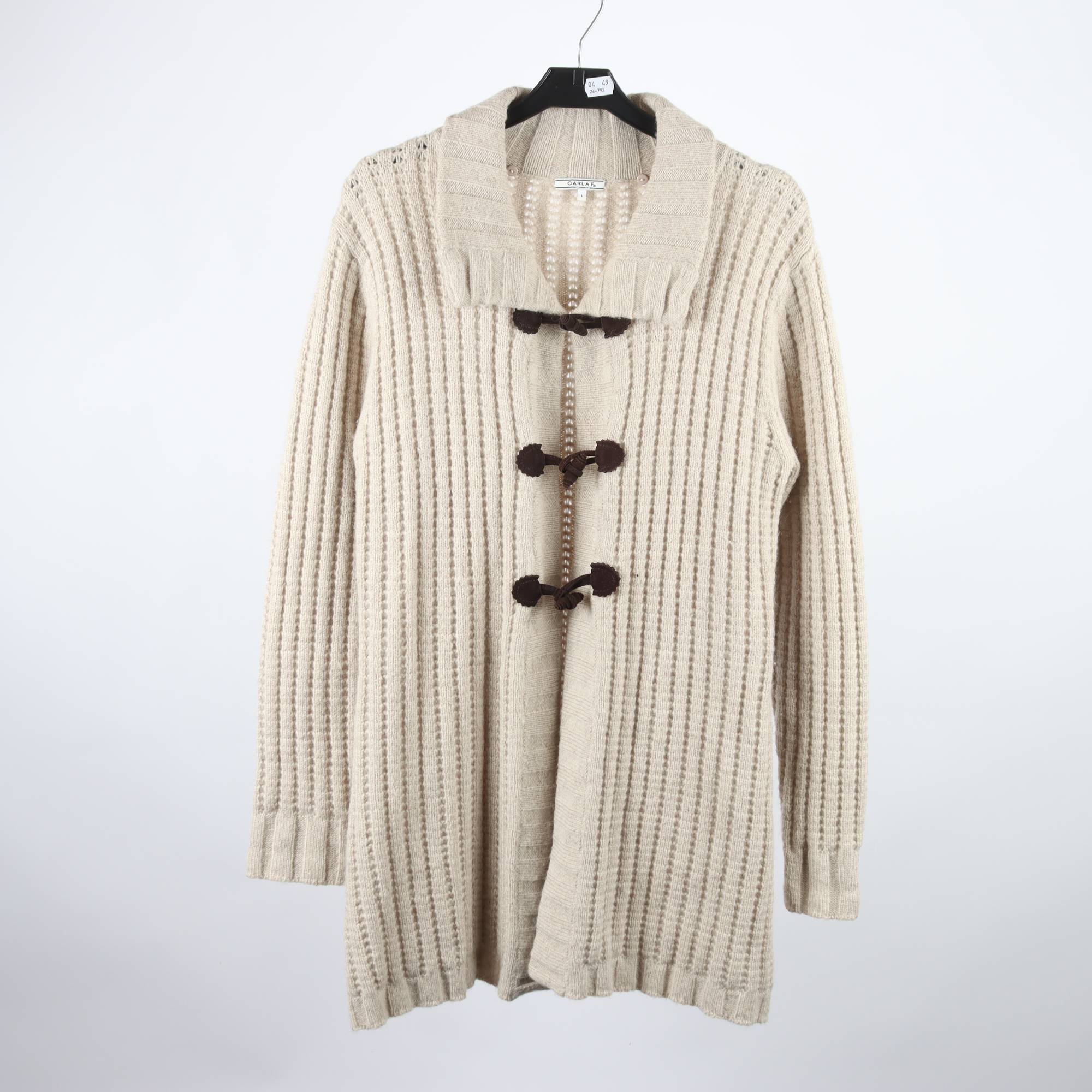 Stickad kofta, Carla F, stl. L