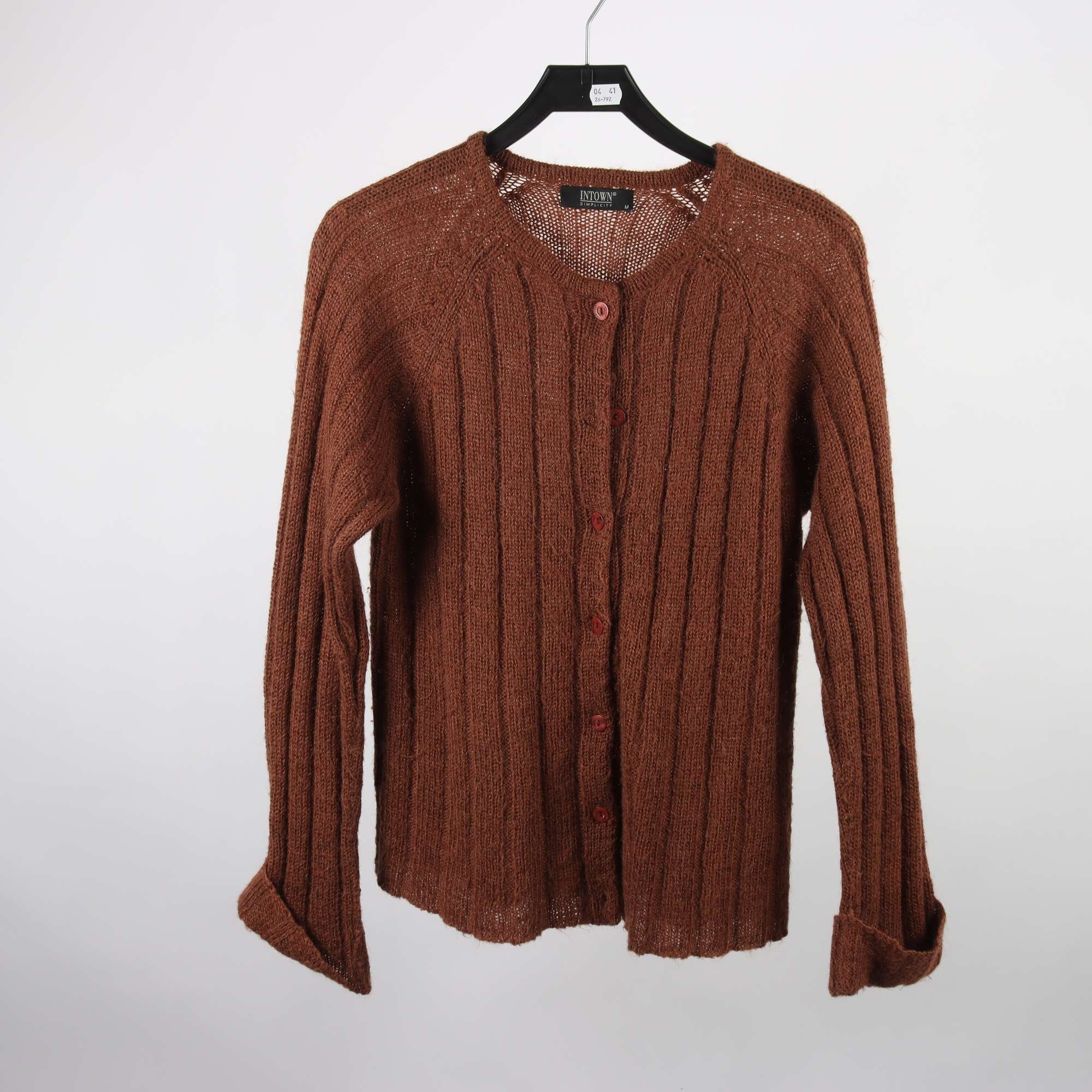 Stickad kofta, In Town, mohairblandning, stl. M