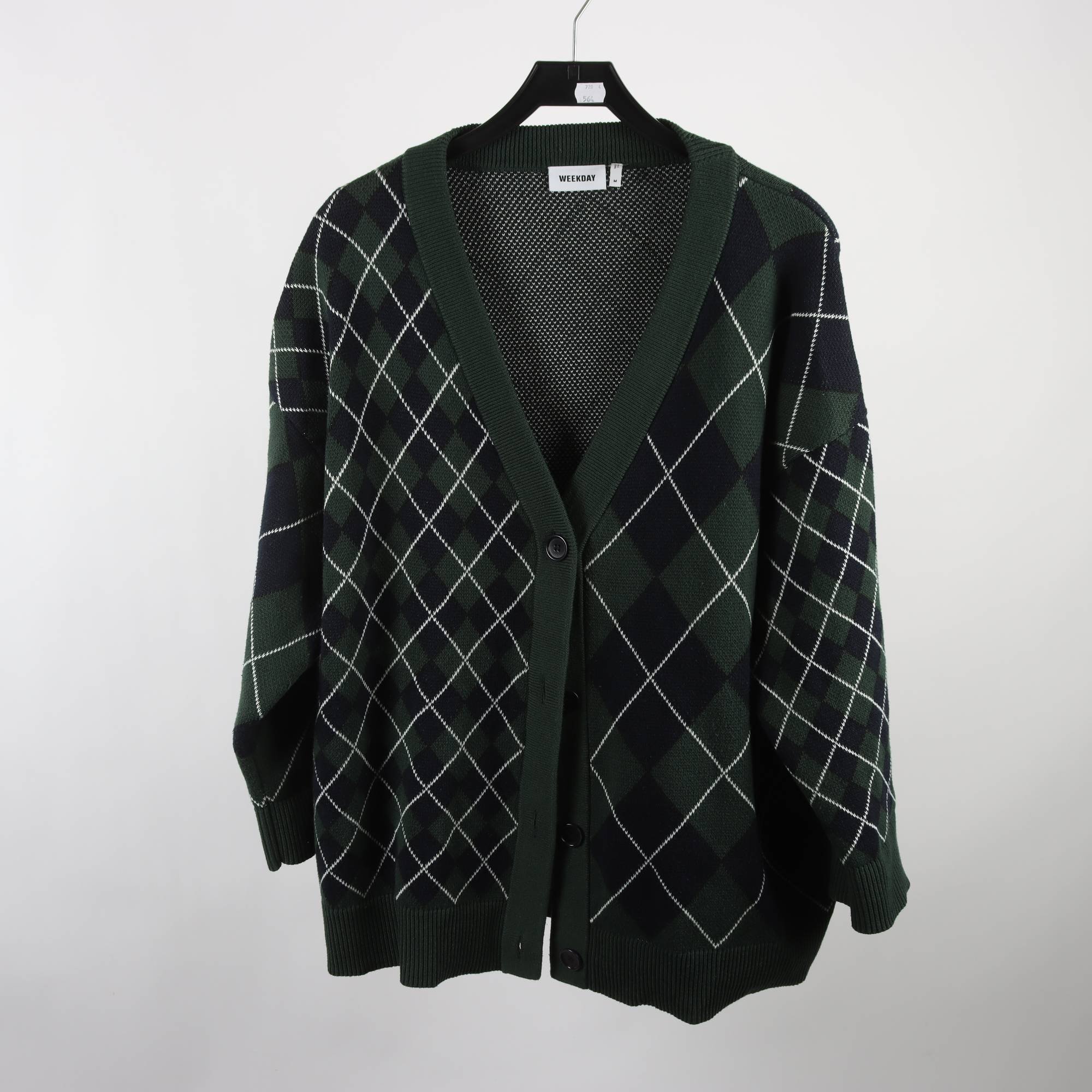 Kofta, Weekday, blå, grön, stl, M.