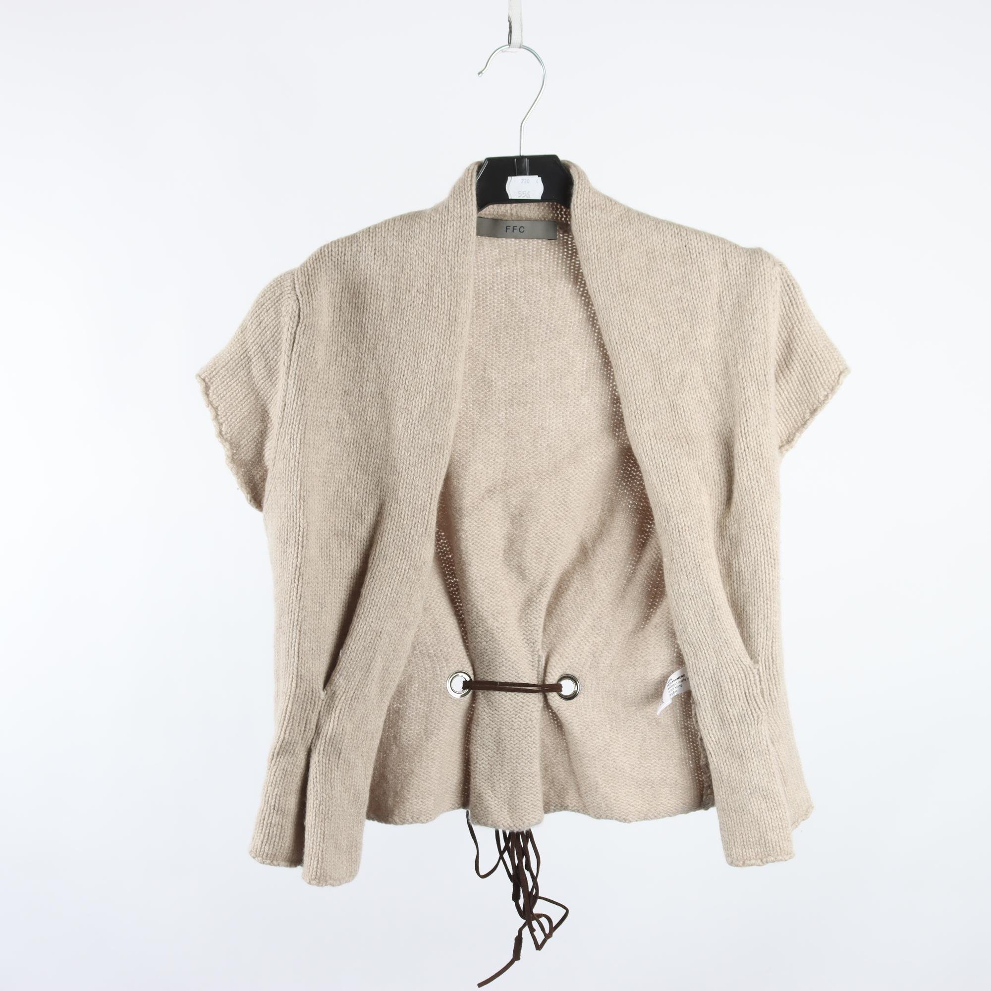 Väst, FFC, beige, ull, cashmere, stl. M.
