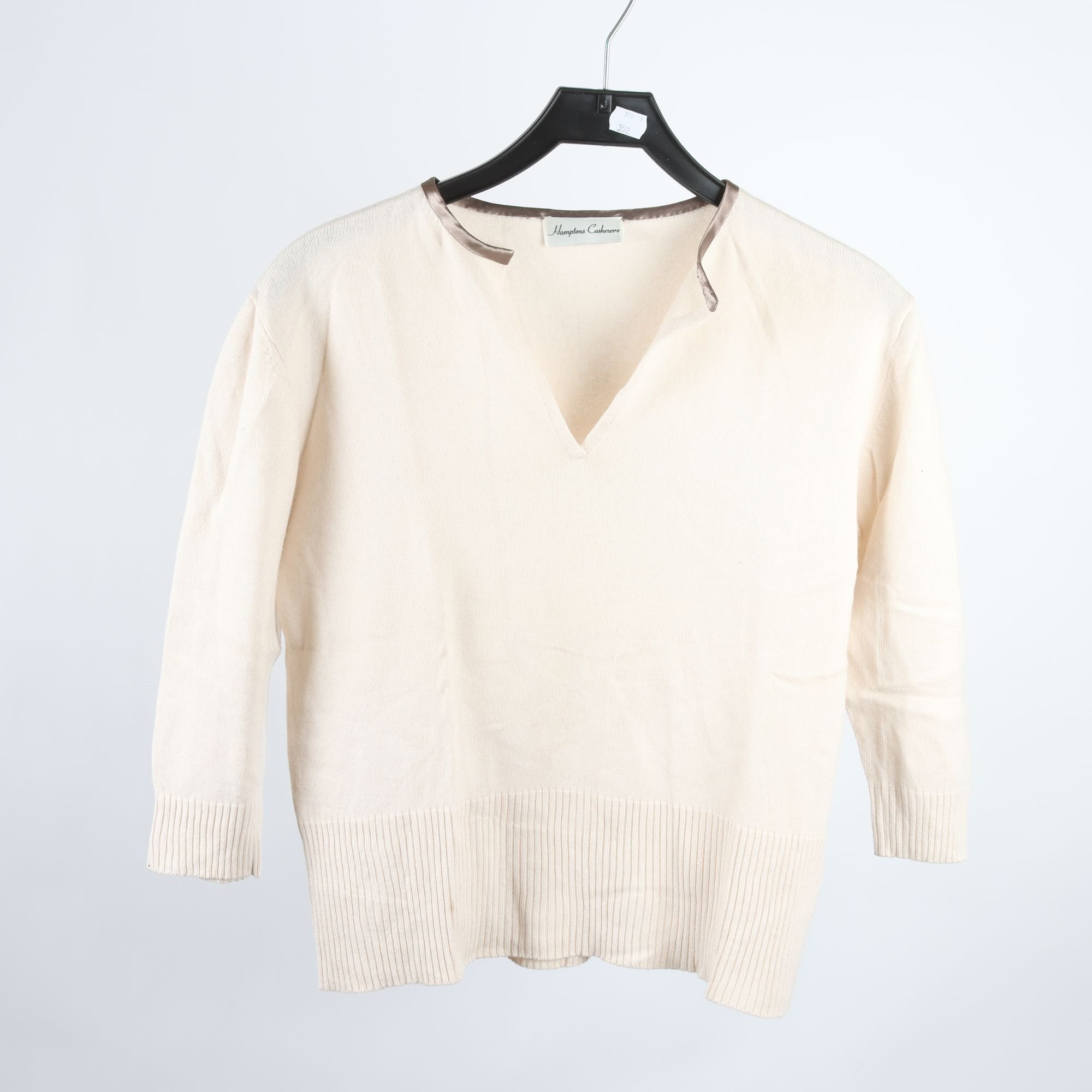 Tröja, Hamtons Cashmere, beige, stl. L