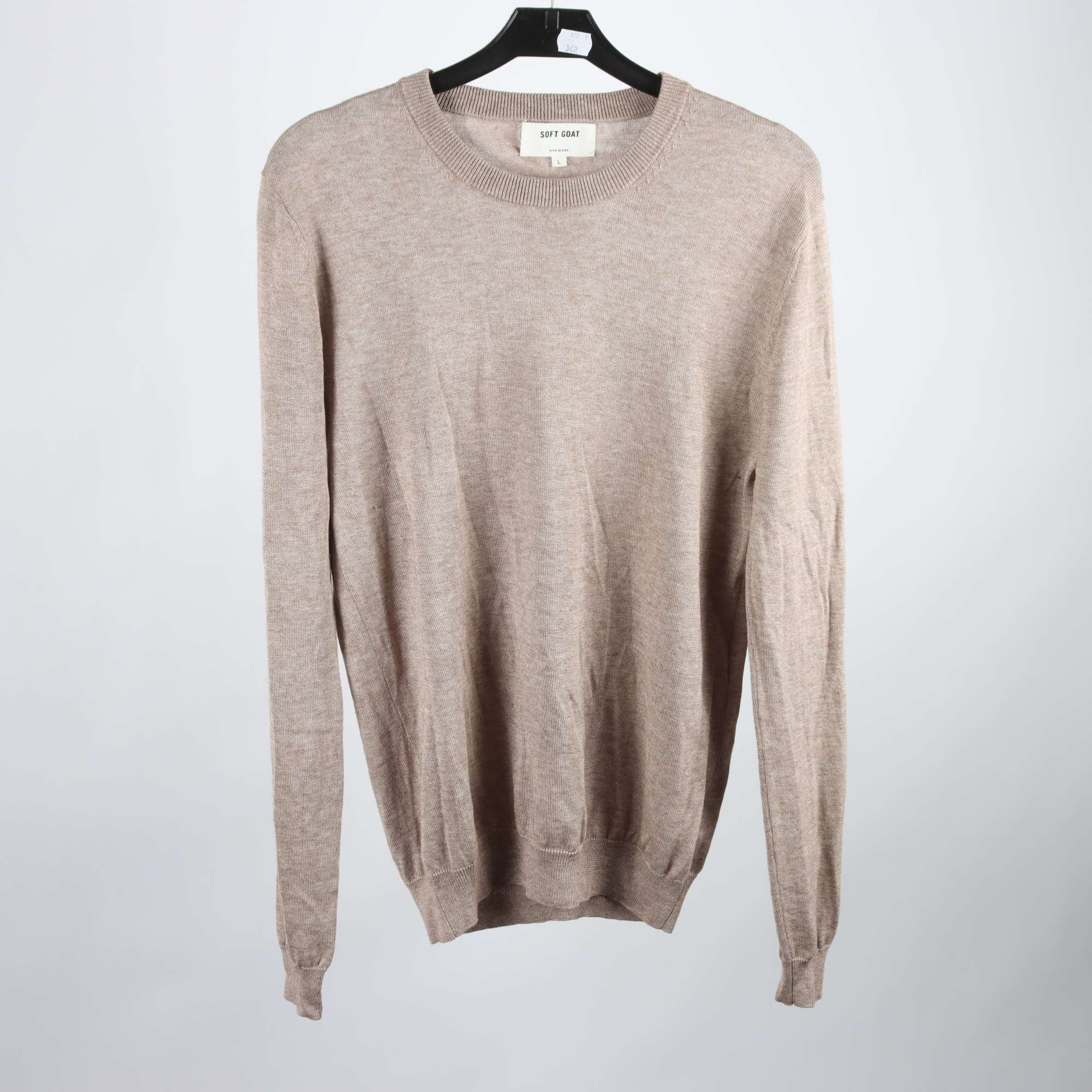 Tröja, Soft Goat, brunbeige, stl. L