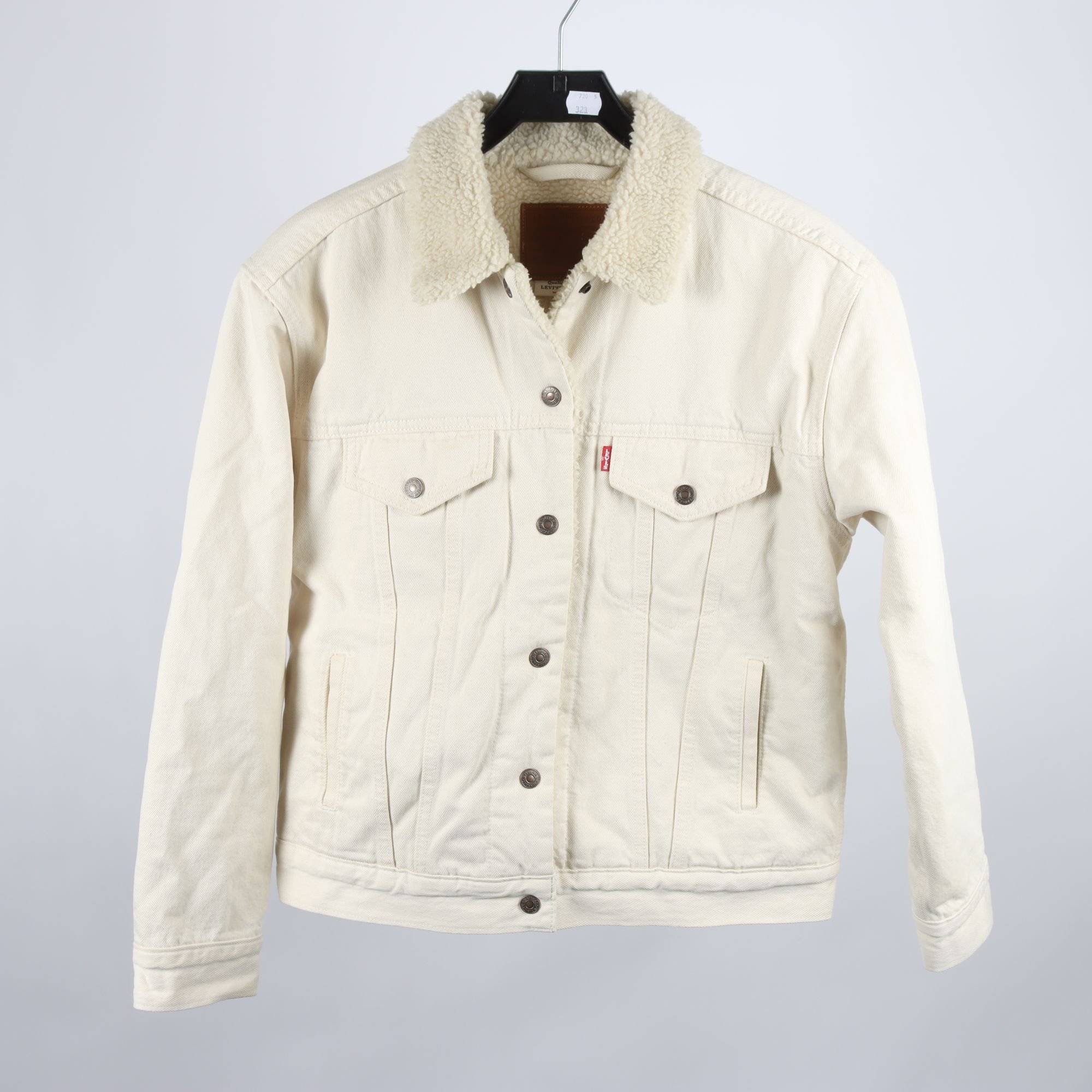 Jeansjacka, fodrad, Levi Strauss & Co, ljusbeige, stl. S