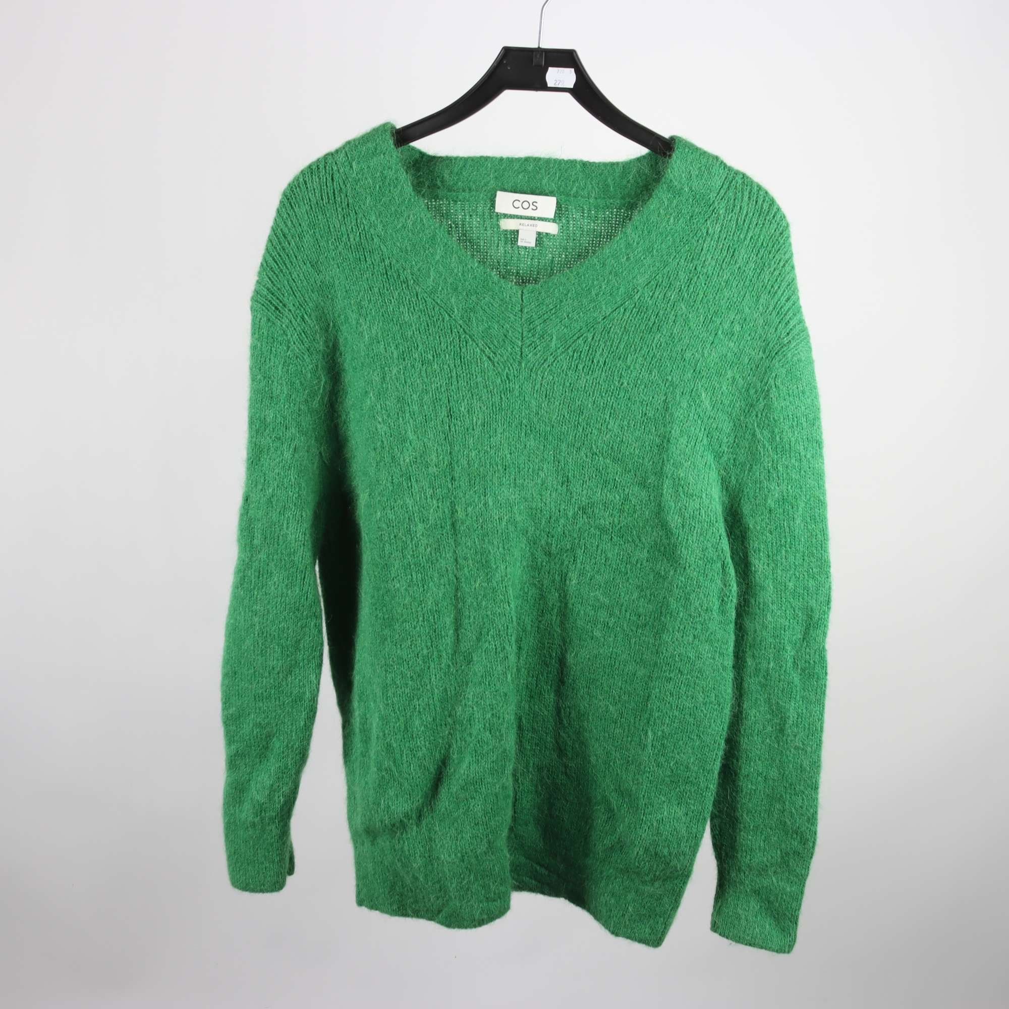 Tröja, COS, grön, ull/alpacka, stl. S (oversize)