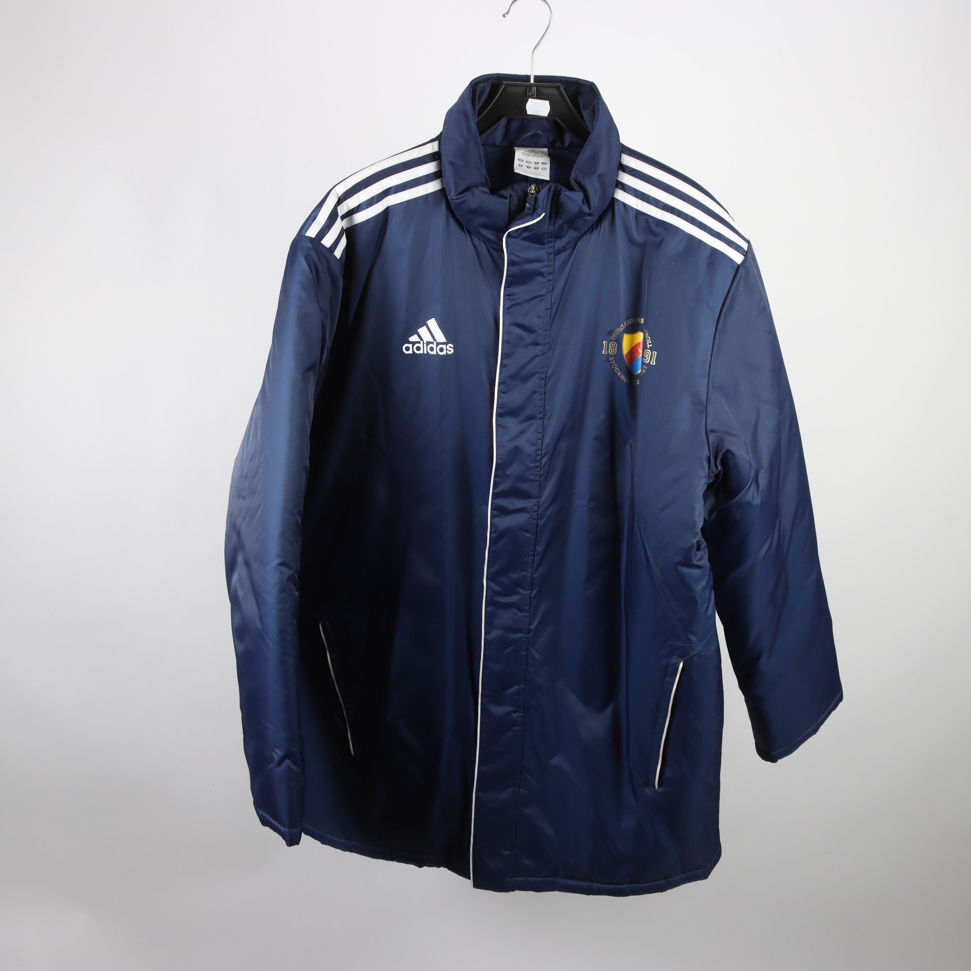 Täckjacka, Adidas, DIF, Djurgården, blå, stl. ca. L/XL.