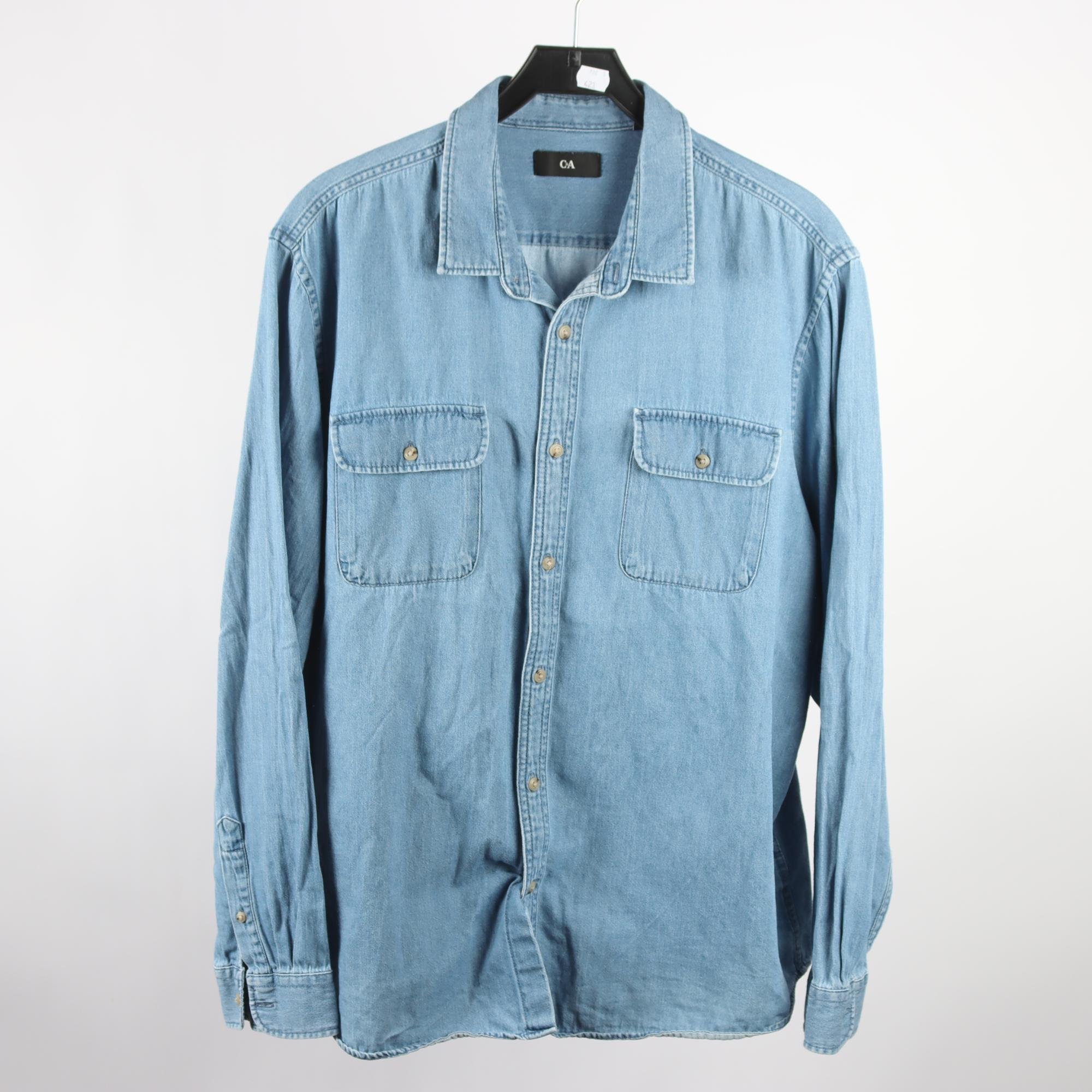 Jeansskjorta, C&A, blå, stl. XXL