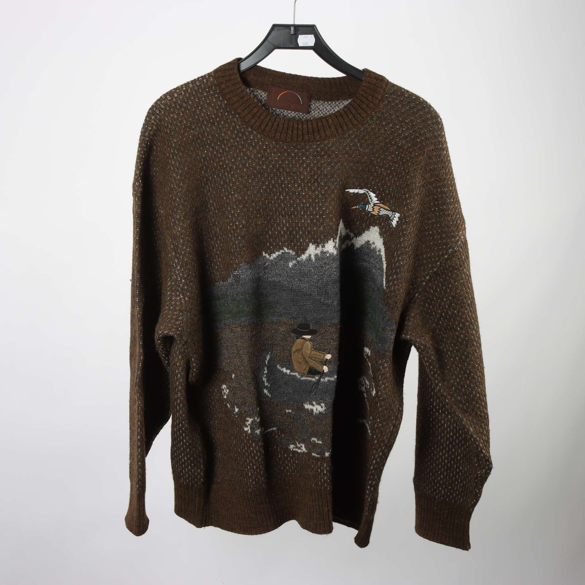 Tröja, Bogner, brun, mönstrad, stl. 52