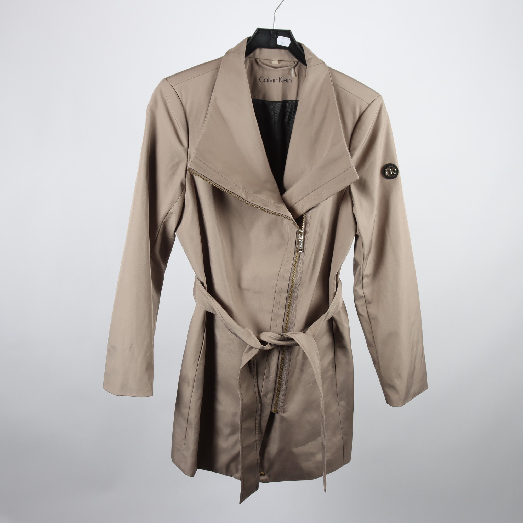 Vårkappa, Calvin Klein, brunbeige, stl. M
