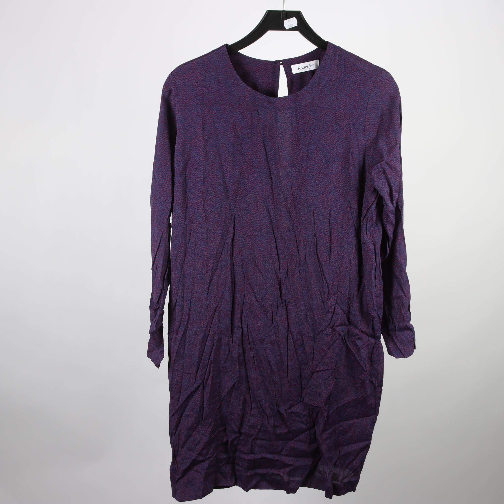 Klänning, Rodebjer, blå, mönstrad, stl. M