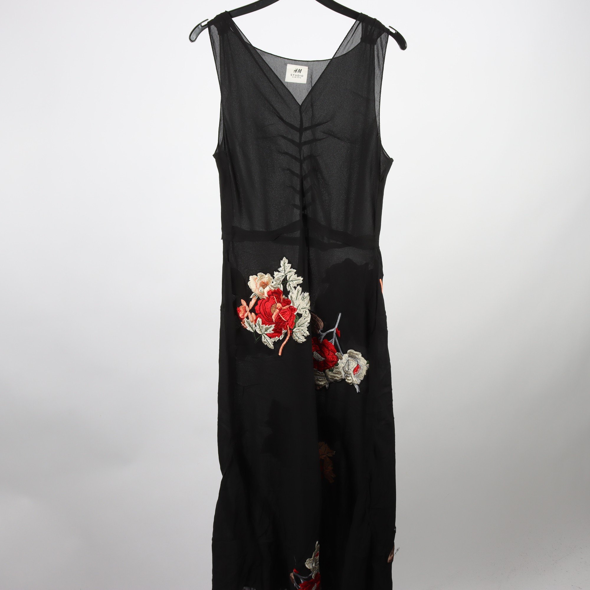 Klänning, H&M Studio 2016, svart, transparent., stl. 34
