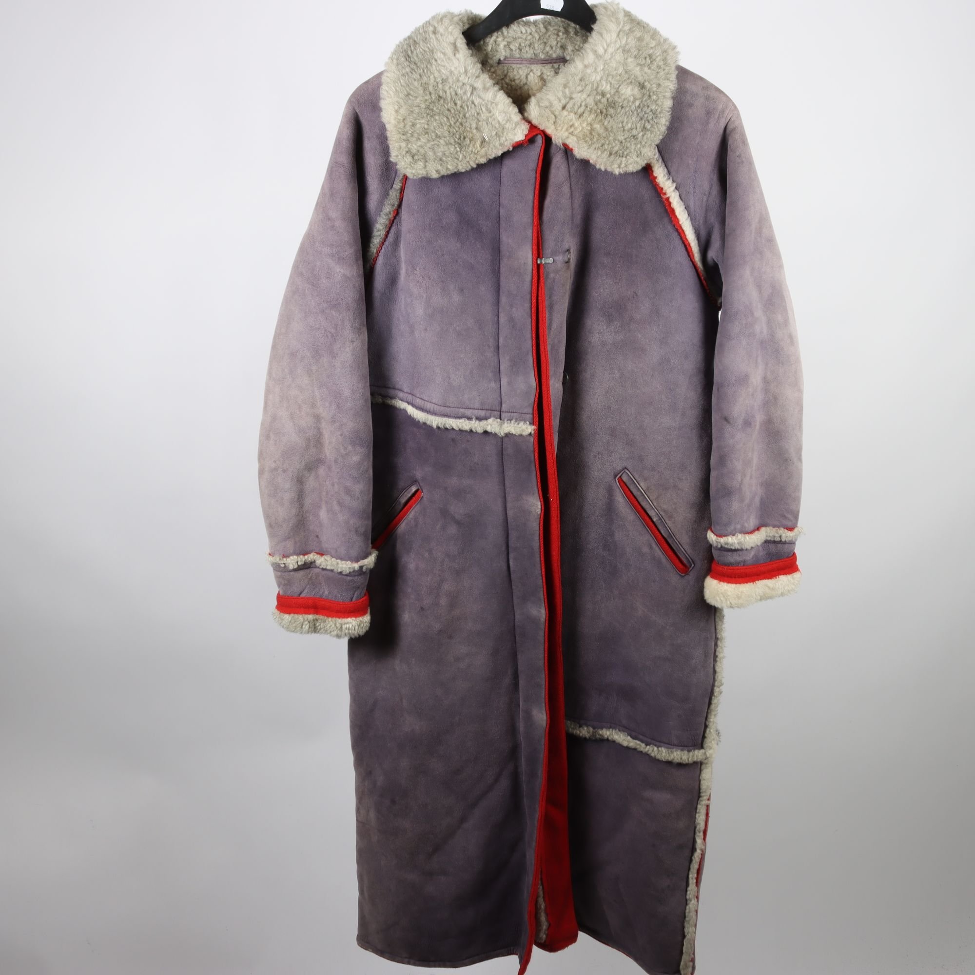 Pälskappa, Skinnvaru, Malung, lila, mocka, stl. L.