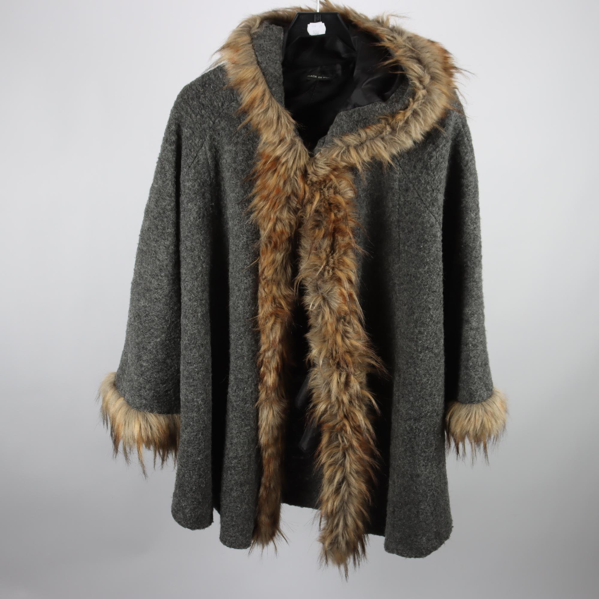 Jacka, Made in Italy, grå, ullmix, stl. ca. M.