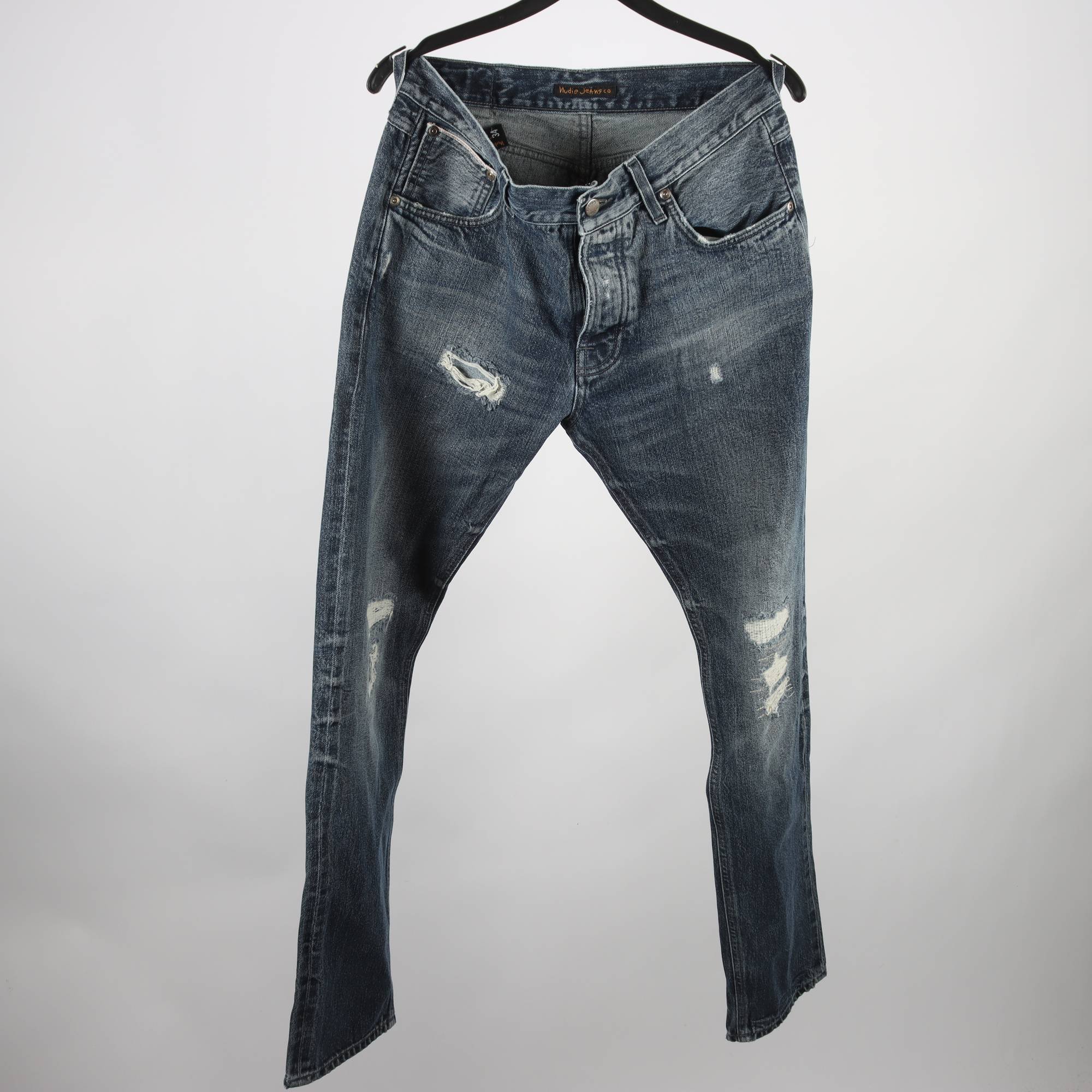 Jeans, Nudie Jeans, blå, Steady Eddie, stl. 32/34.