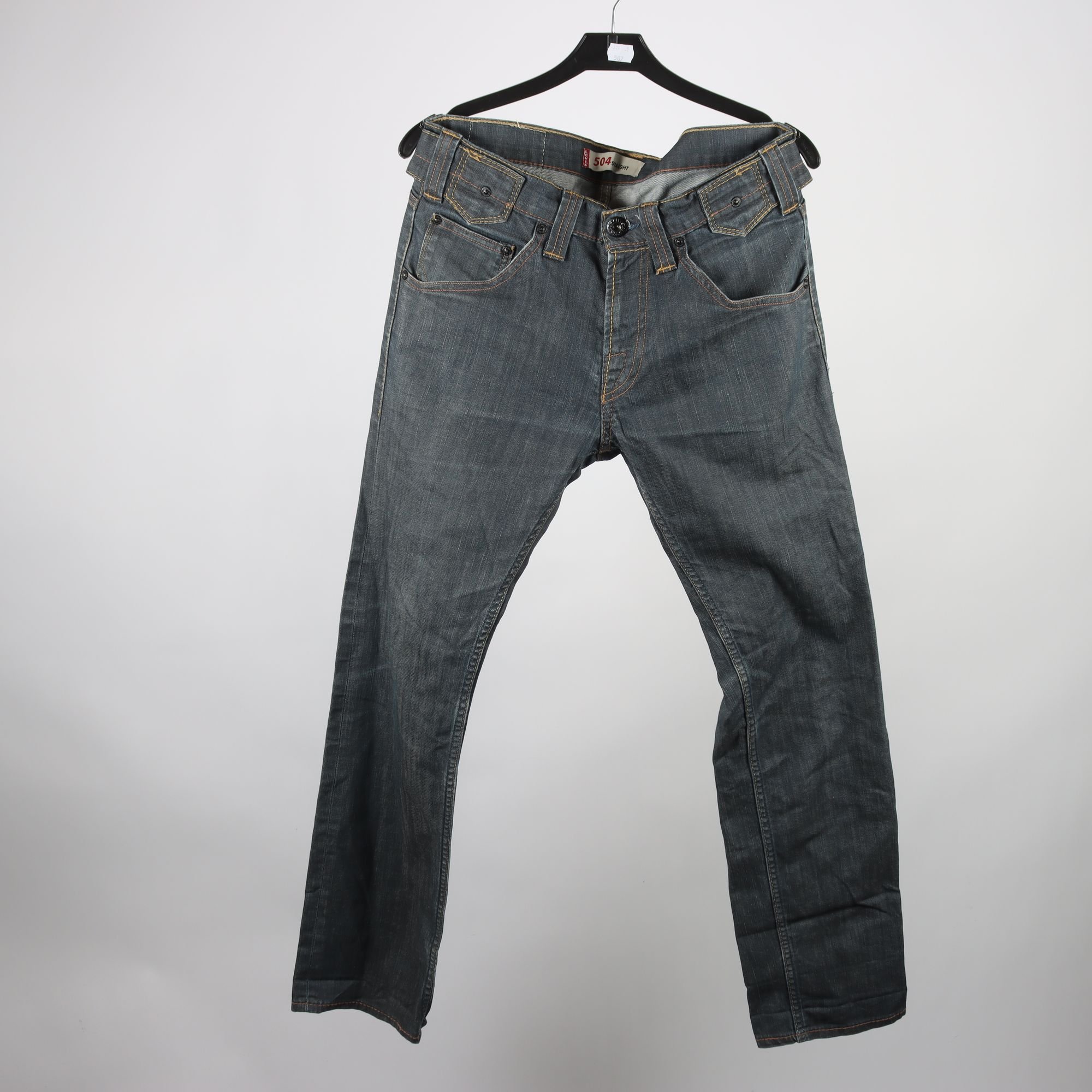 Jeans, Leivs, 504, gråblå, stl. 30/32.