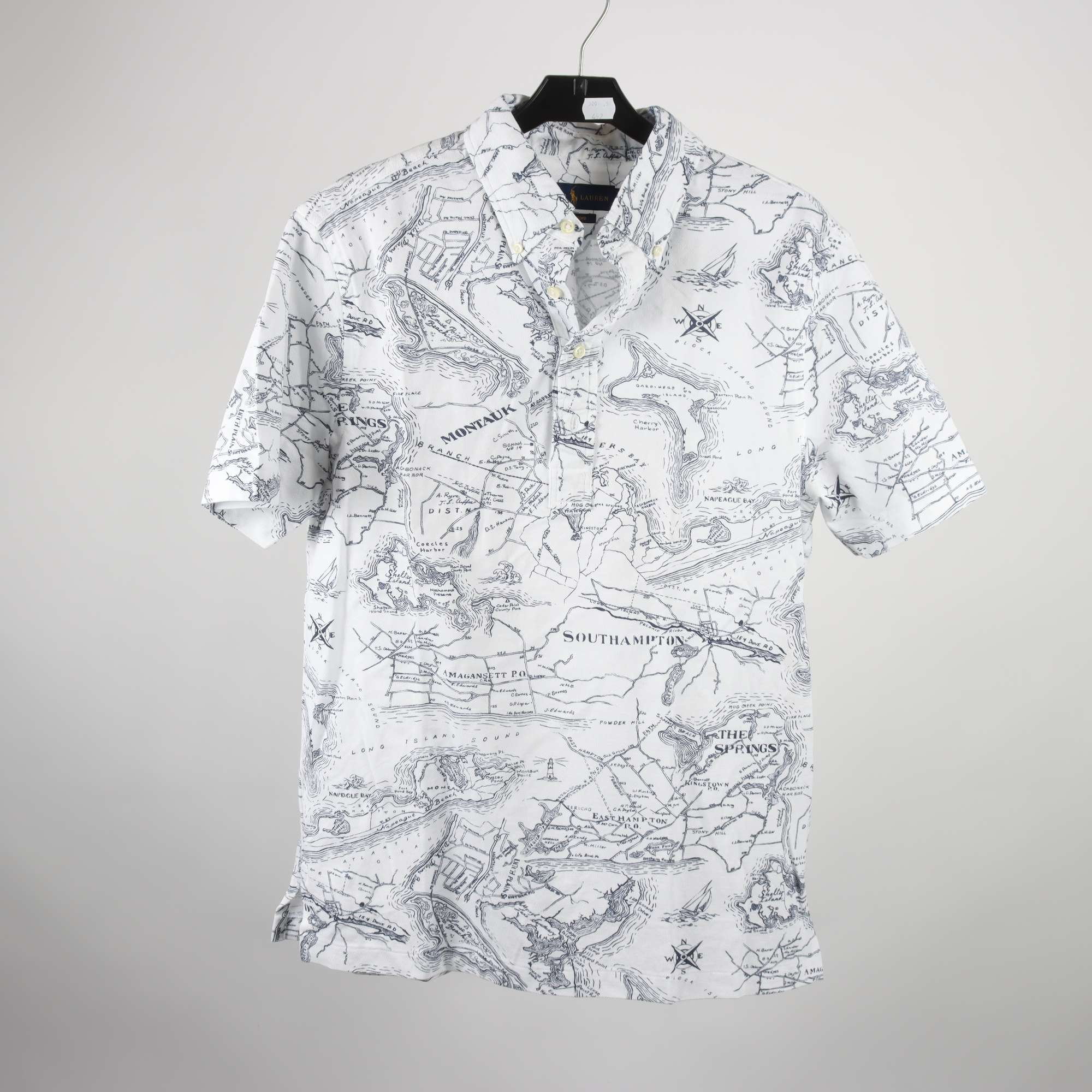 Tröja, Ralph Lauren, vit, blå, stl. M.