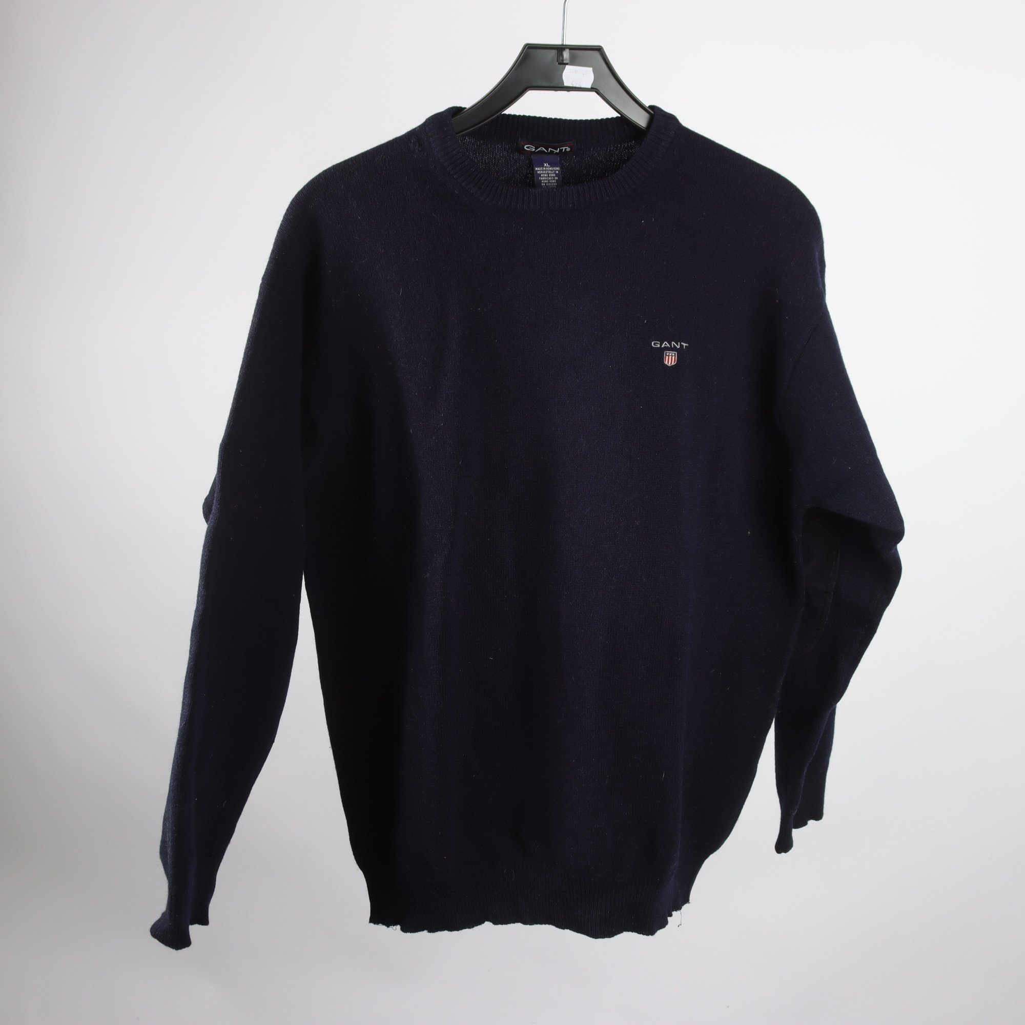 Tröja, Gant, blå, 100% lammull, stl. XL.