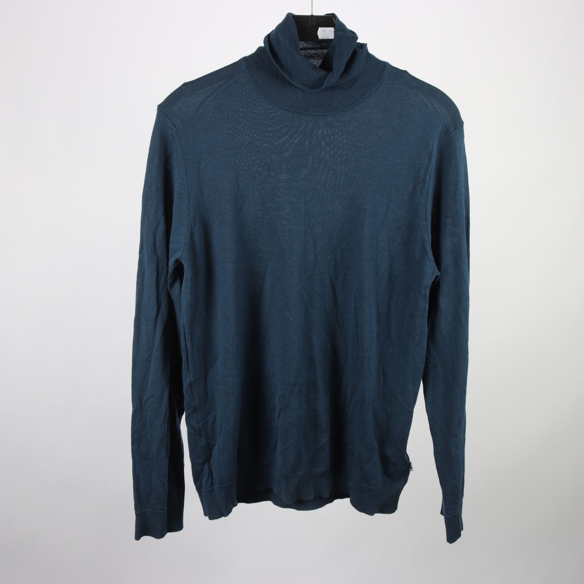 Polotröja, NN07, blå, 100% ull, stl. L.
