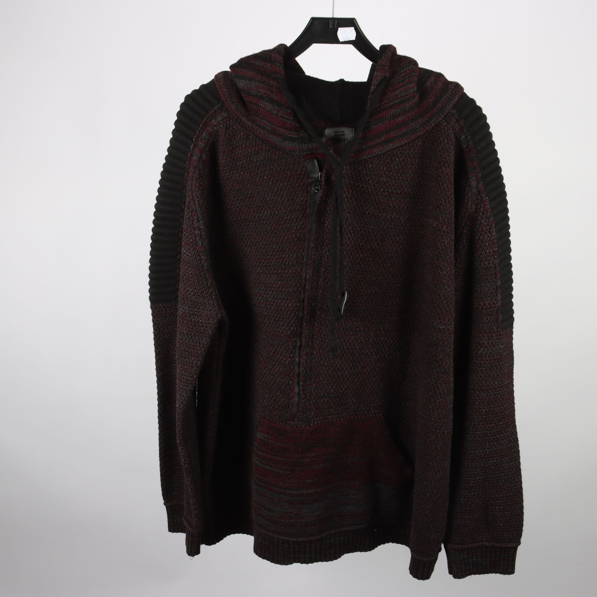 Kofta, Rusty Neal, vinröd, svart, stl. 4XL.