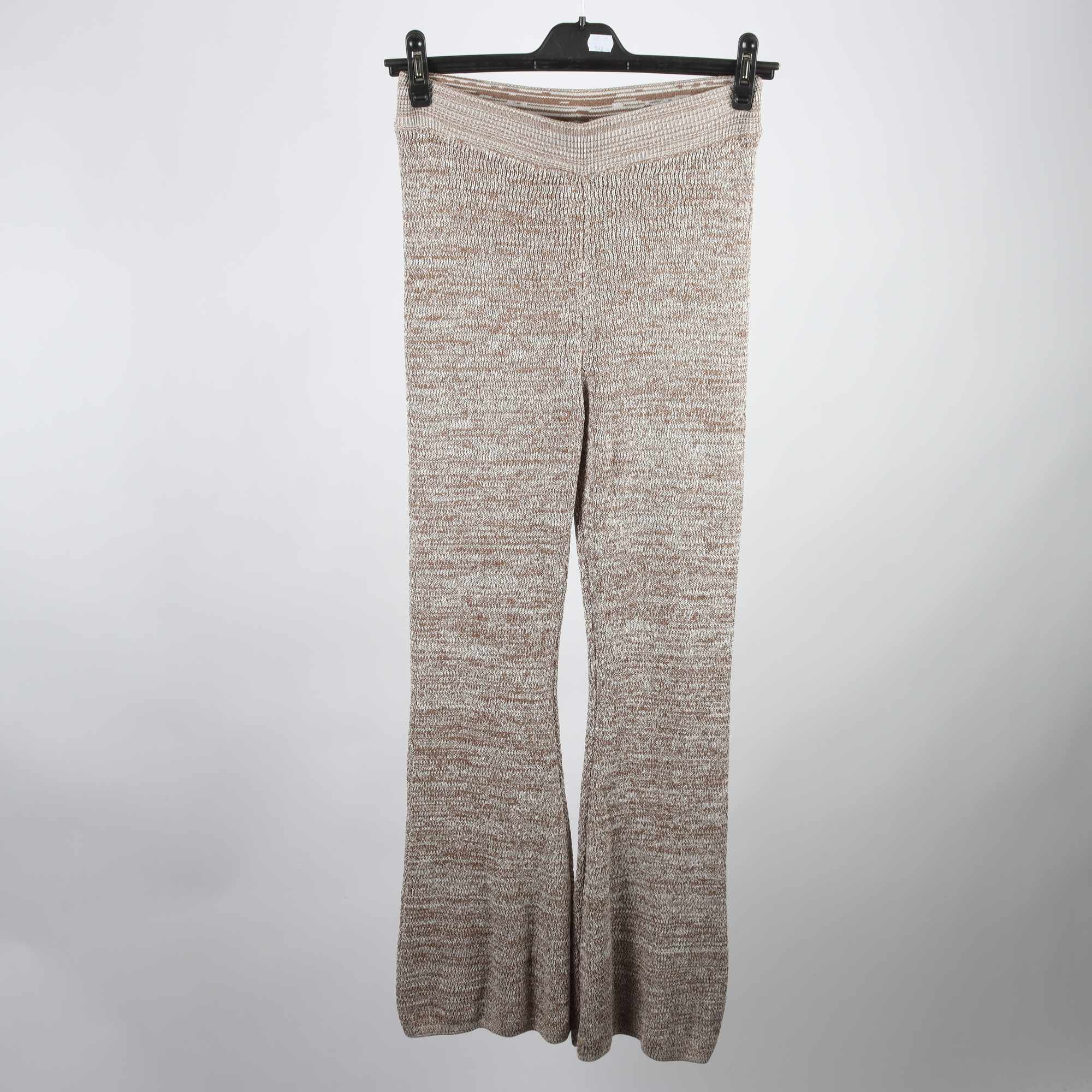 Byxor, H&M, beige, stickad, stl. S.